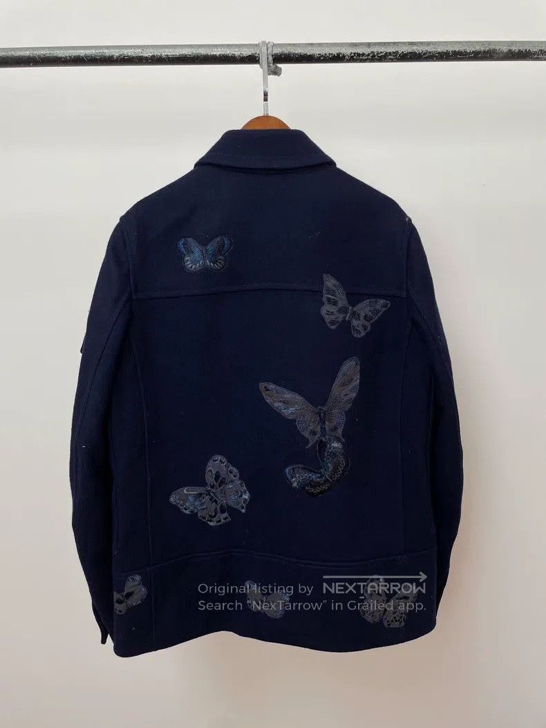 Valentino Valentino Butterfly embroidered wool coat Size US S / EU 44-46 / 1 - 2 Thumbnail