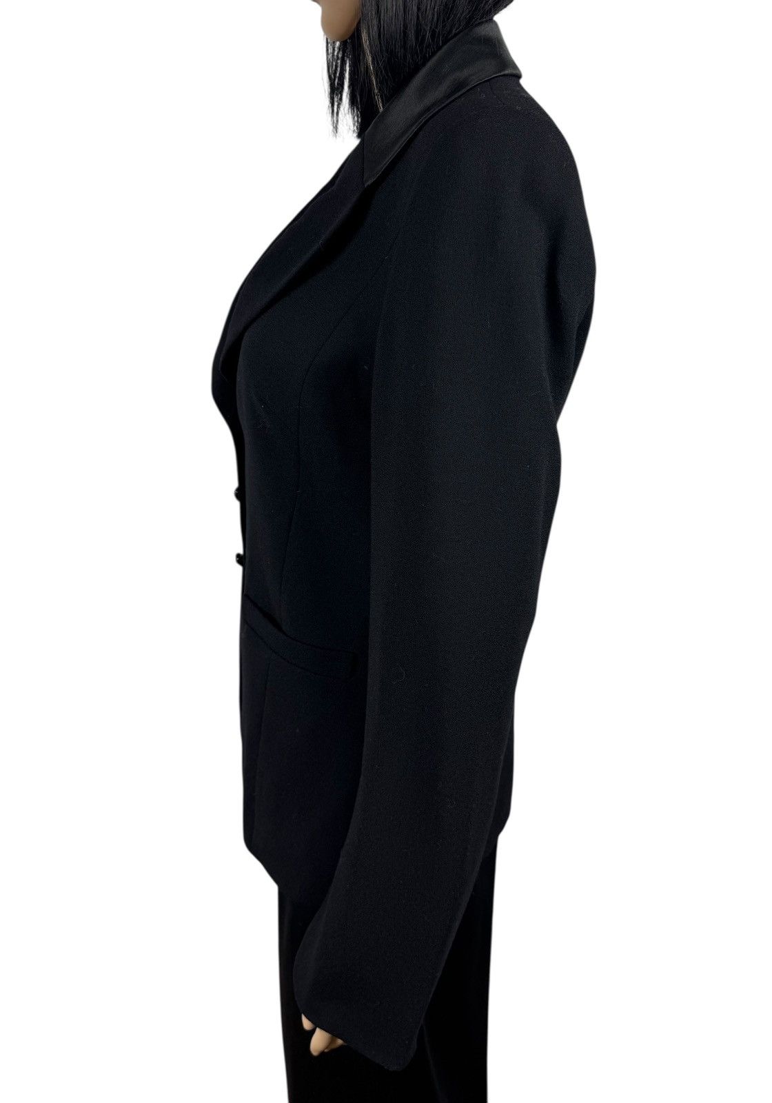 Escada Escada Lana Wool Blazer Silk Collar Satin size DE38 IT44 Size M / US 6-8 / IT 42-44 - 8 Thumbnail