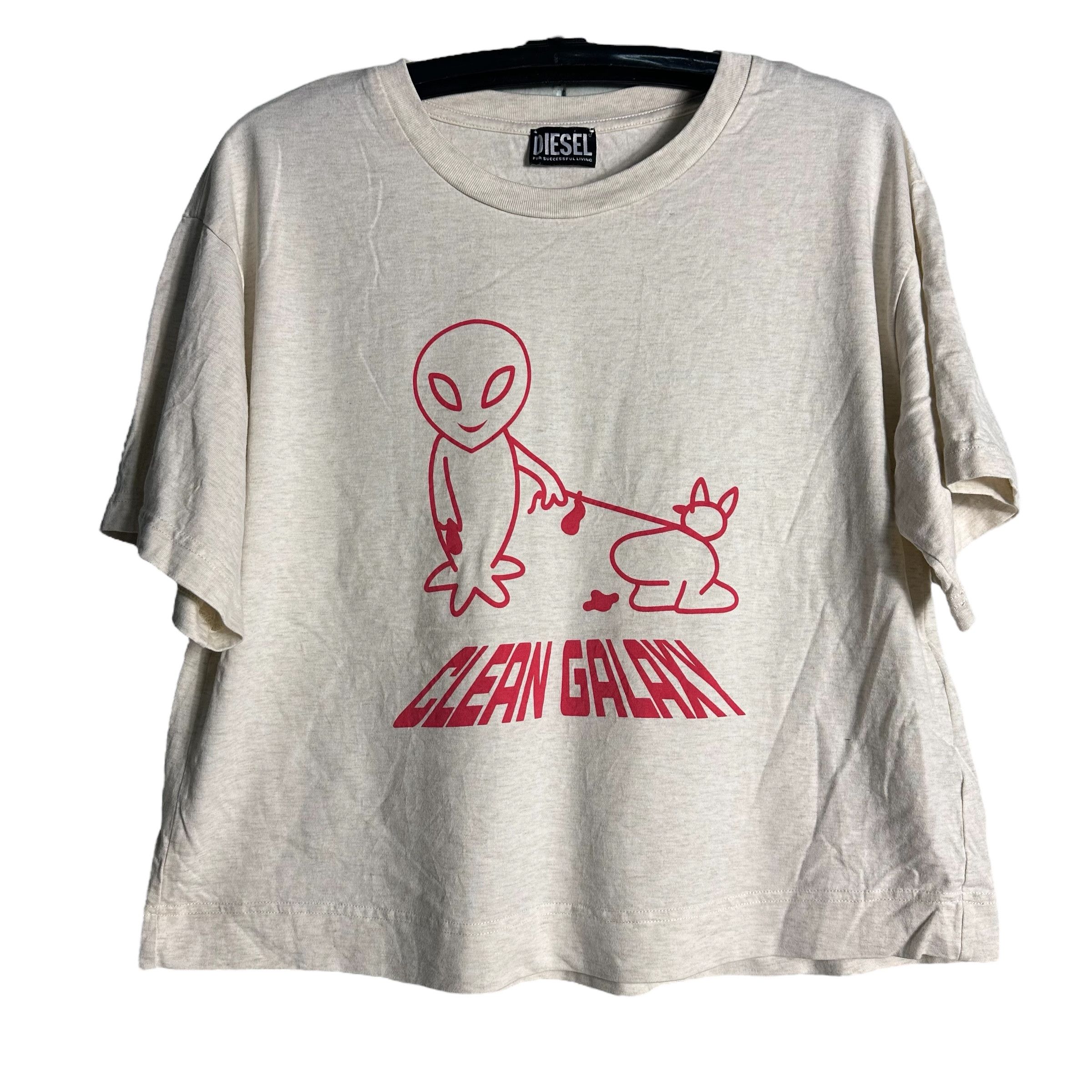 Beauty Beast × Diesel 🔥RARE🔥Diesel Pop Art OVP Oversized Crop T-shirt Size ONE SIZE - 1 Thumbnail