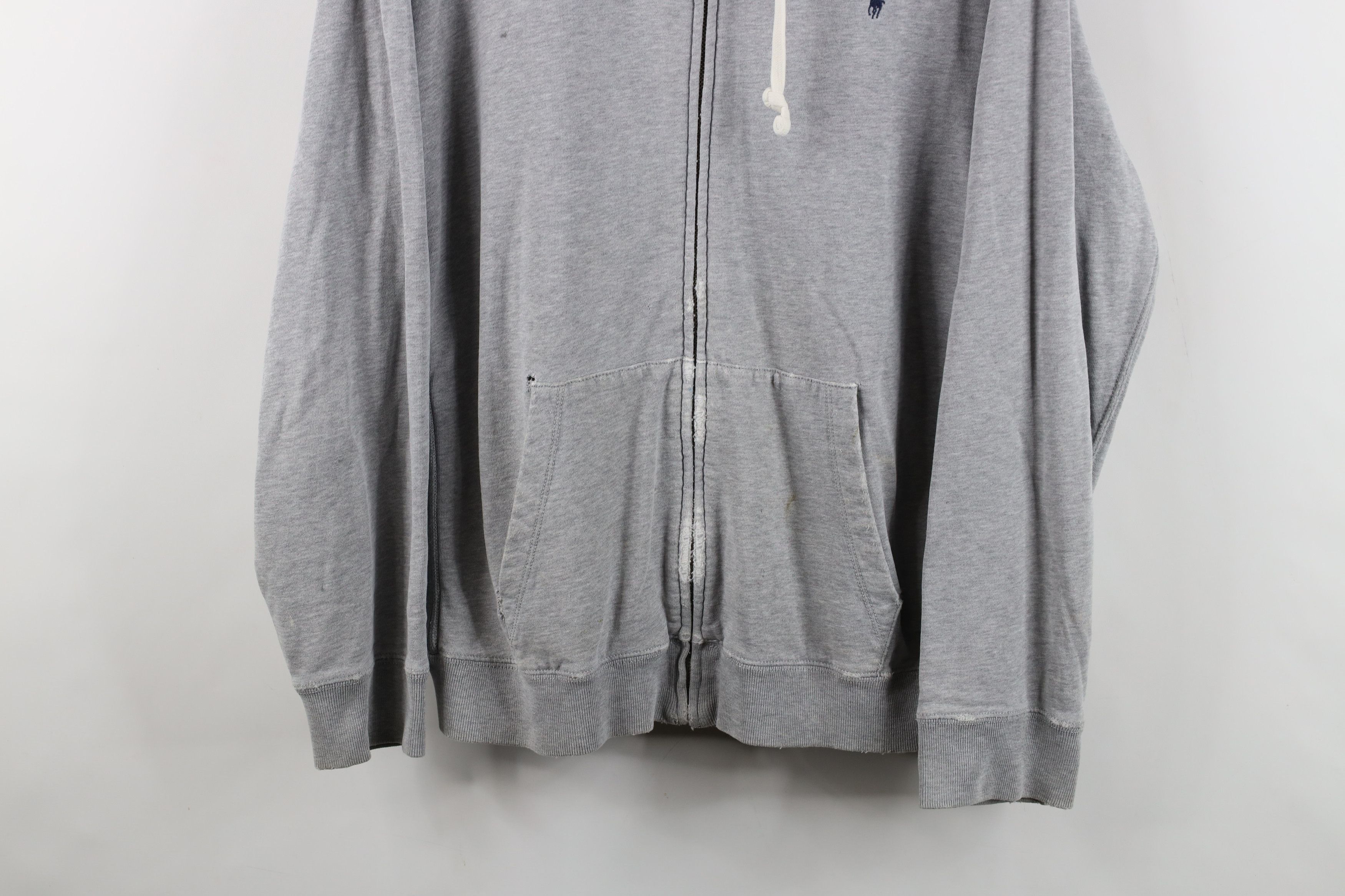 Polo Ralph Lauren Vintage 90s Ralph Lauren Full Zip Hoodie Sweatshirt Gray Size US L / EU 52-54 / 3 - 3 Thumbnail