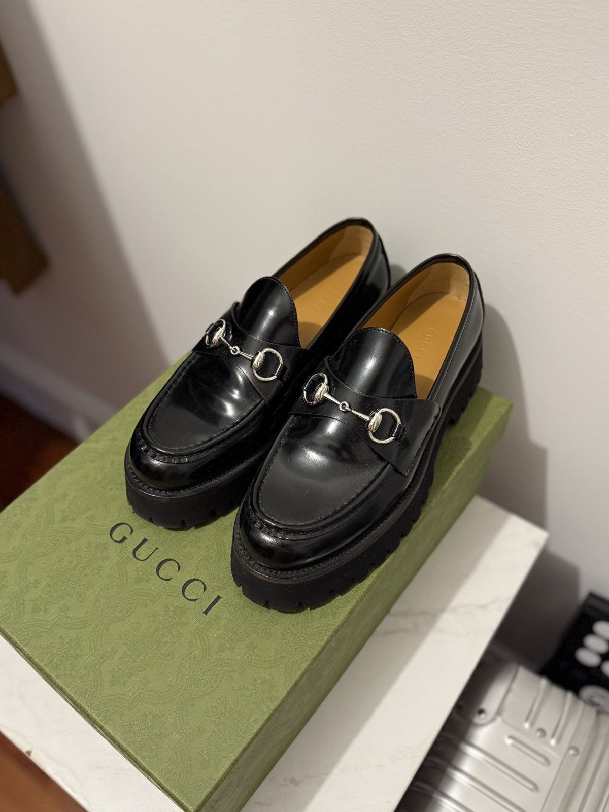 Platform Gucci Moccasins GUCCI Platform Loafers JEANNE In 1000 Nero
