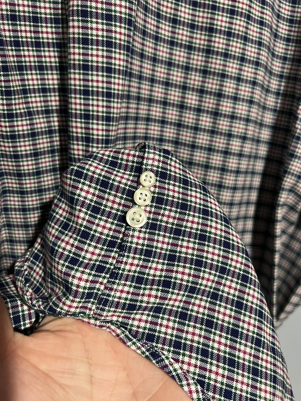 Polo Ralph Lauren Ralph Lauren Shirt Mens XLT Green Plaid Button Down Cotton Size US XL / EU 56 / 4 - 7 Thumbnail