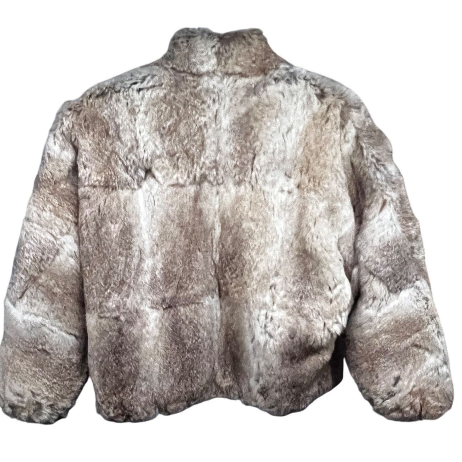 Vintage Womens Vintage Dyed Rabbit Fur Lined Coat Jacket Small Pocke Size S / US 4 / IT 40 - 3 Thumbnail