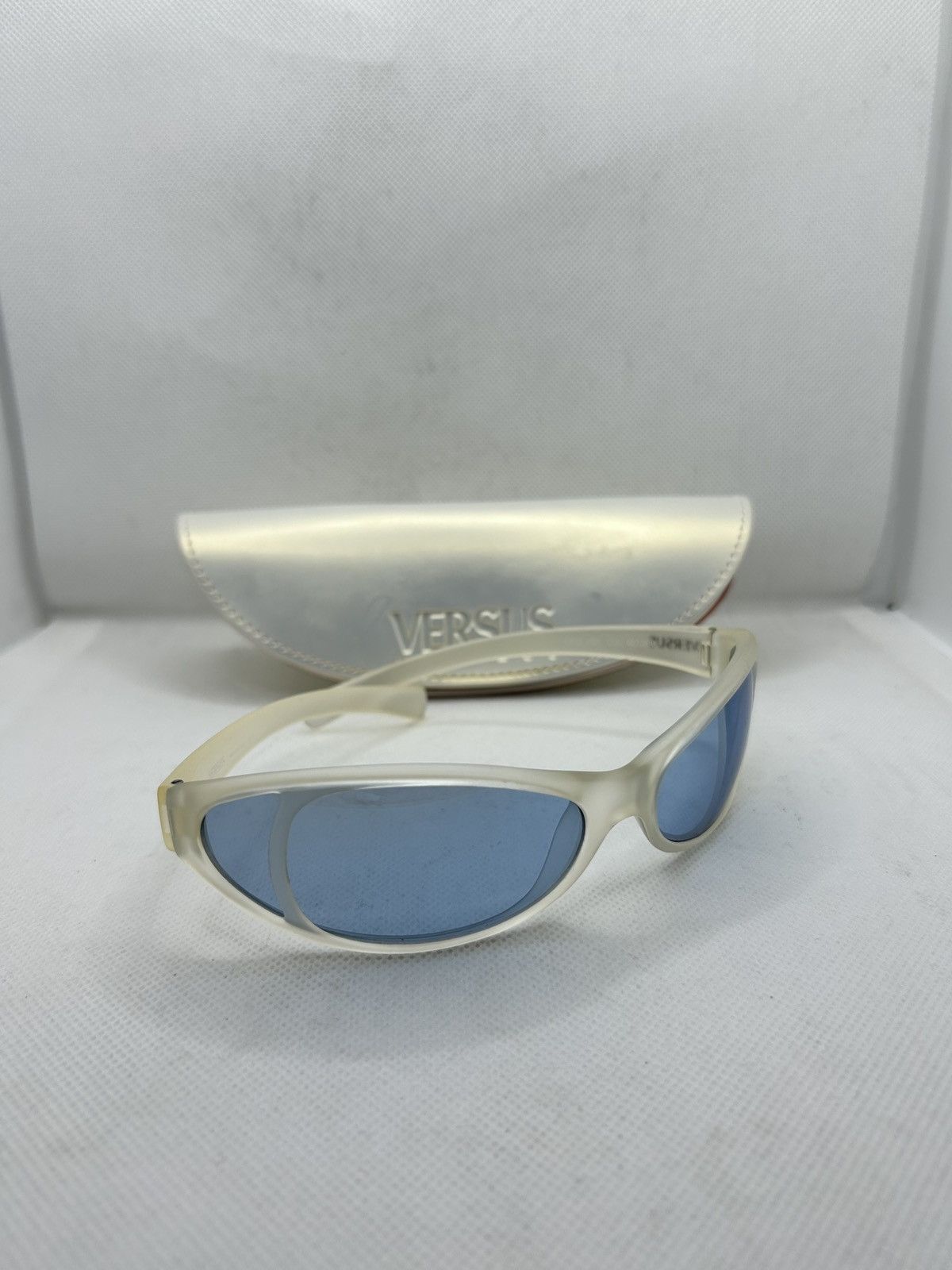 Versus Versace Versus Versace White Blue Lens Sunglasses - Model 1085 Size ONE SIZE - 4 Thumbnail