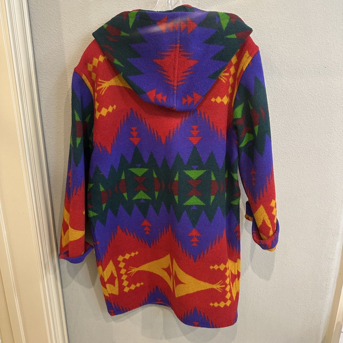 Other Gallery | L | Multi color wester motif Wool over coat car Size L / US 10 / IT 46 - 2 Thumbnail