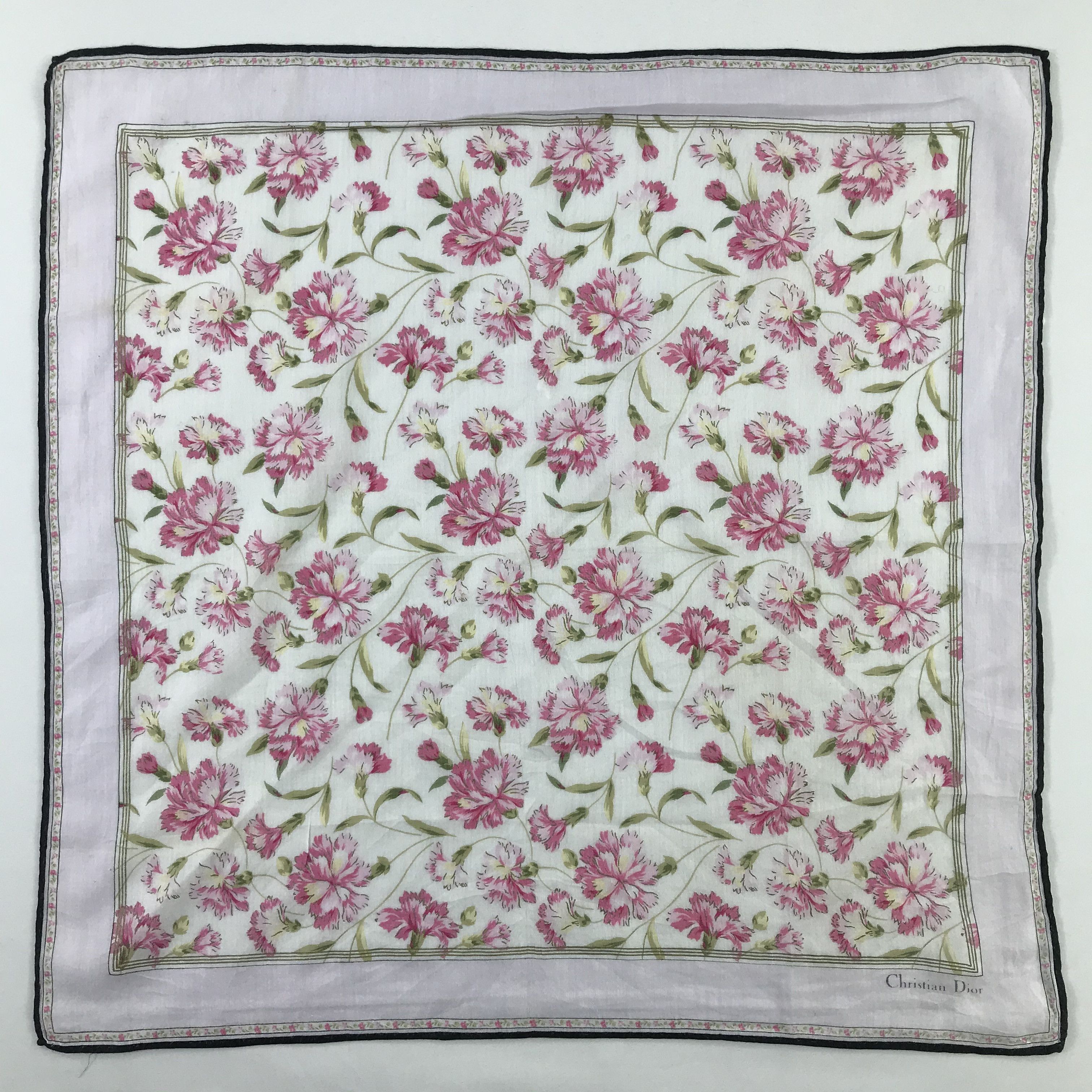 Christian Dior Monsieur × Vintage Christian Dior Bandana / Handkerchief / Neckerchief - S672 Size ONE SIZE - 1 Thumbnail
