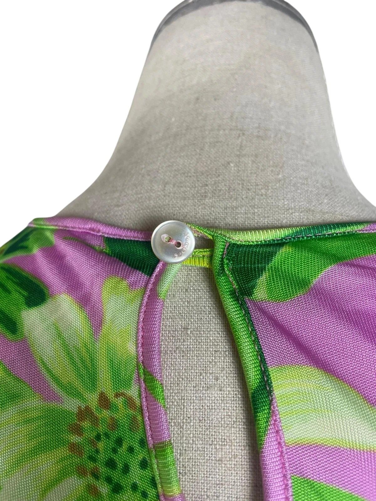 Versace Versace Tropical Floral Dress c.2000s Size M / US 6-8 / IT 42-44 - 5 Thumbnail