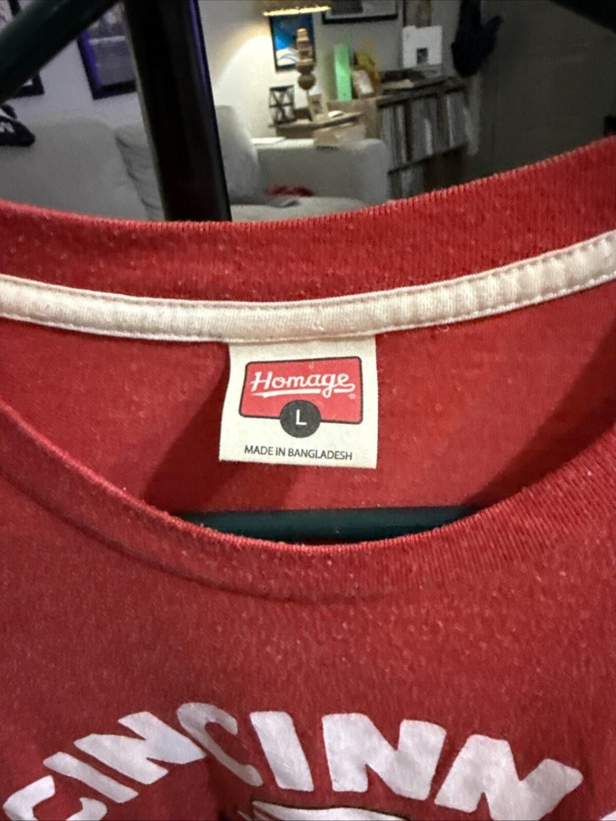 Homage Cincinnati Reds Redlegs Hyperlocal T-Shirt Mens Homage Blend Size US L / EU 52-54 / 3 - 3 Thumbnail