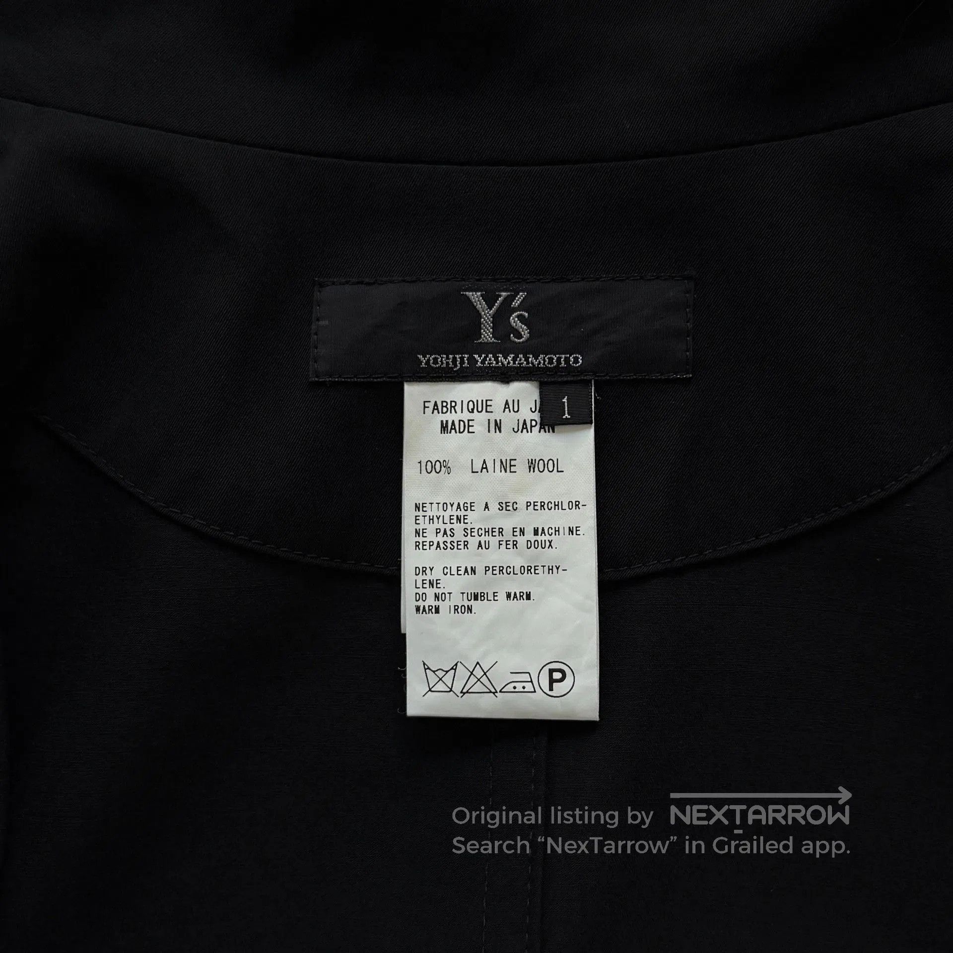Yohji Yamamoto Yohji Yamamoto Y's 05SS Stand Collar Jacket. Size S / US 4 / IT 40 - 5 Thumbnail