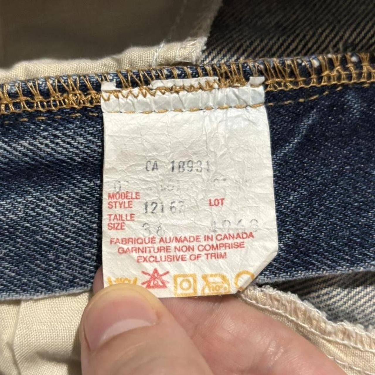 Vintage Vintage 90s Midwash Faded Distressed Blue Denim Jorts Shorts Size US 36 / EU 52 - 6 Thumbnail