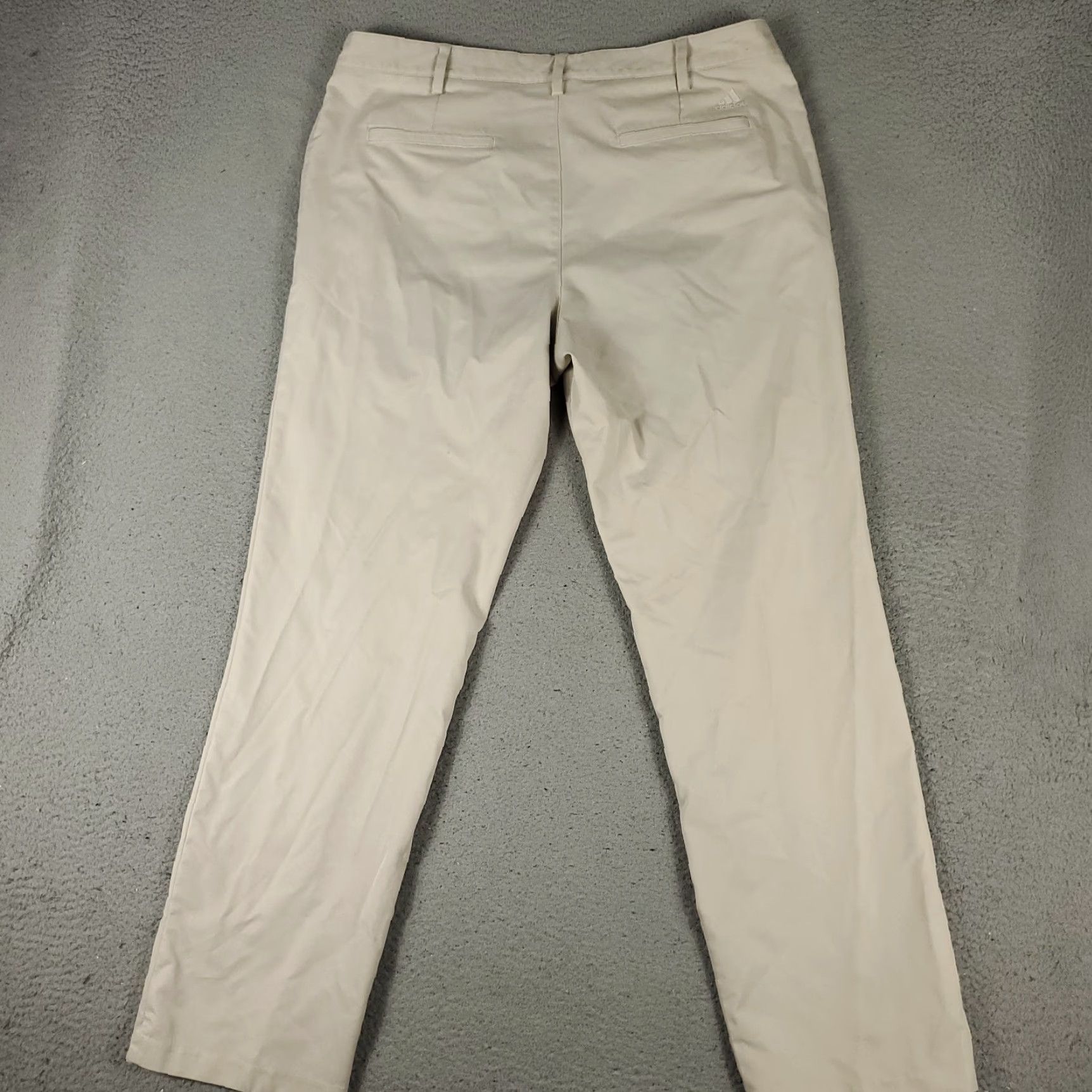 Adidas Adidas Pants Mens 38x32 Beige Casual Golf Flat Front Chino Trousers Zip Front Flat-Front Jeans? Size US 38 / EU 54 - 7 Thumbnail