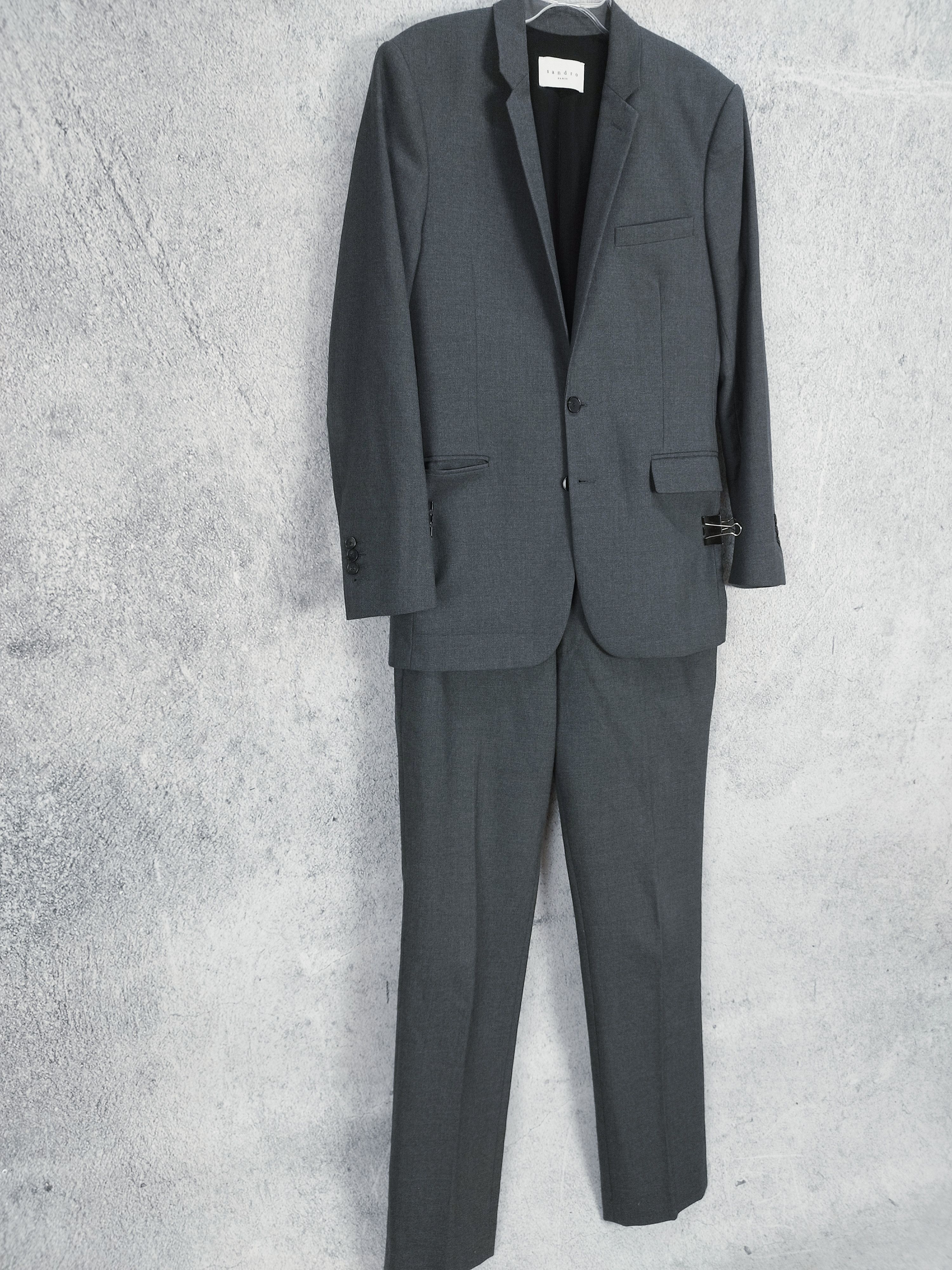Sandro Wool Suit set Sandro Paris in grey Size 38R - 3 Thumbnail
