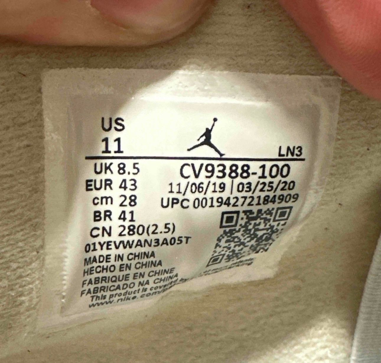 Jordan Brand × Off-White Nike Off-White Air Jordan 4 Retro SP Sail size 9.5m 11w Size US 9.5 / EU 42-43 - 6 Thumbnail