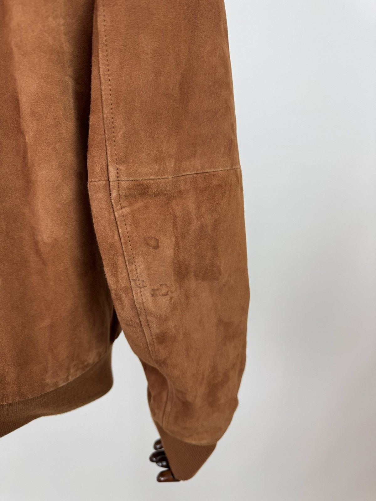 Designer × McGregor DISTINCTION MCGREGOR Suede Sports Bomber Leather Jacket Size US L / EU 52-54 / 3 - 8 Thumbnail