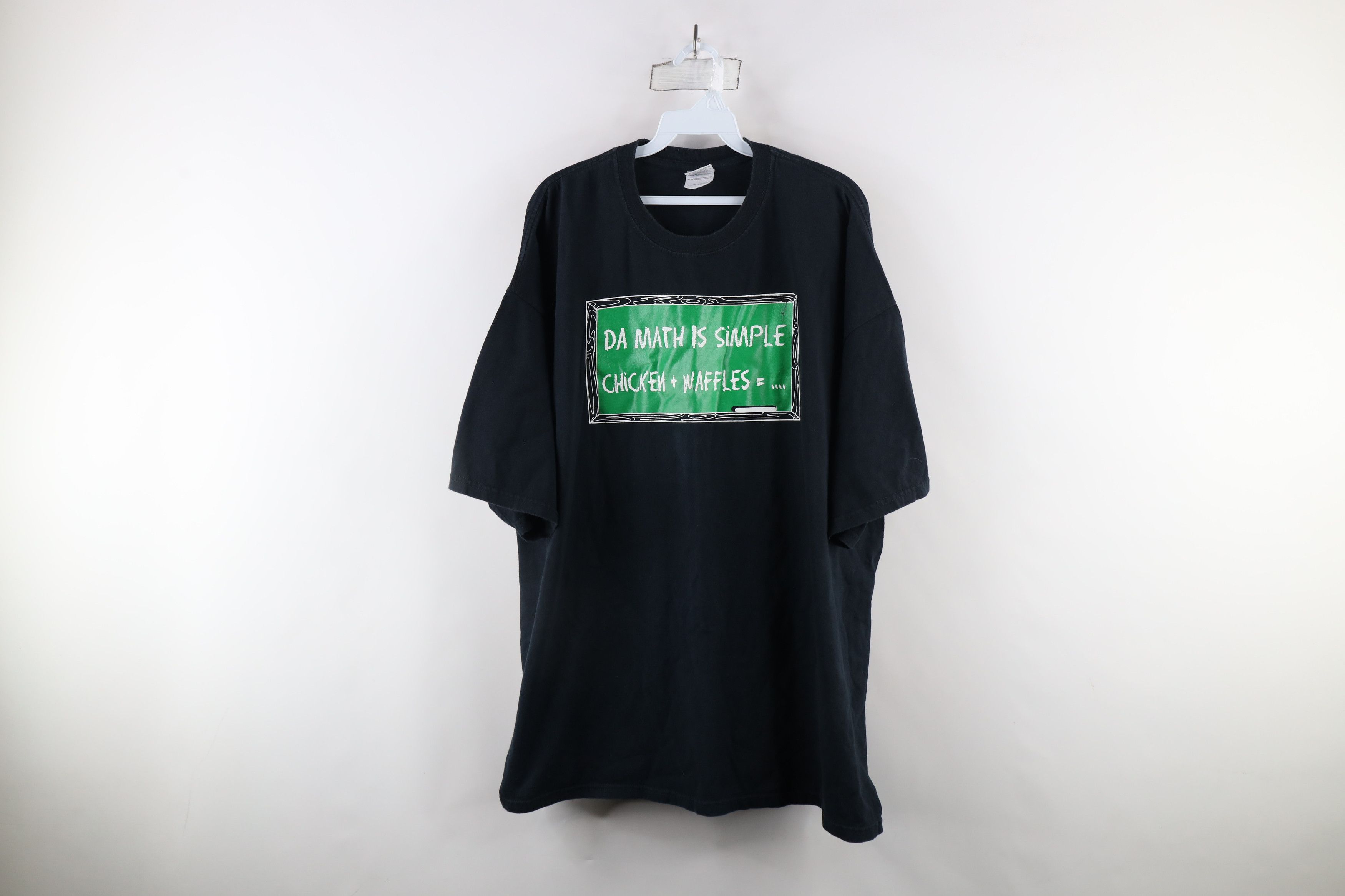 Vintage Vintage Streetwear Math Is Simple Chicken & Waffles T-Shirt Size US XXL / EU 58 / 5 - 1 Thumbnail