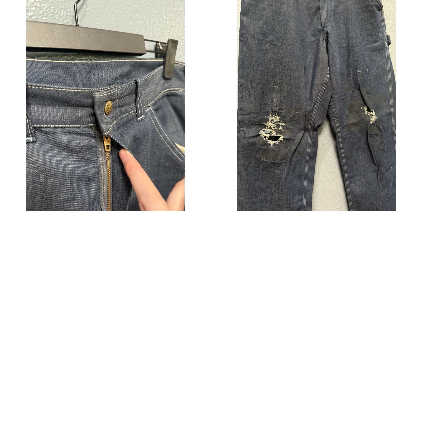 Sears VINTAGE Sears Sanforized Blue Cotton Men’s Carpenter Pants Sz 30 Size US 30 / EU 46 - 8 Thumbnail