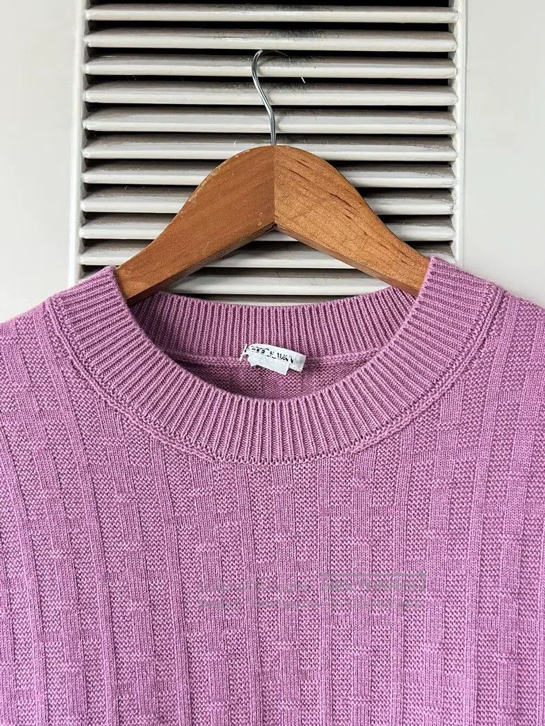 Hermes Hermes Pink knitted dress, 100% pure wool fabric, short sl Size XS / US 0-2 / IT 36-38 - 3 Thumbnail
