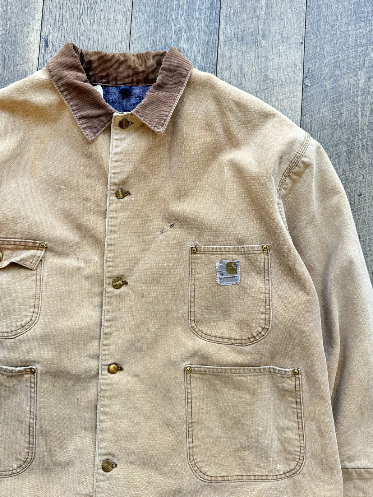 Carhartt Vintage 90s Carhartt Barn Jacket blanket lined XL Size US XL / EU 56 / 4 - 2 Thumbnail