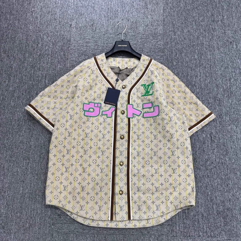 Louis Vuitton Louis Vuitton Japanese Embroidered Baseball Jersey Short S Size US XL / EU 56 / 4 - 1 Thumbnail