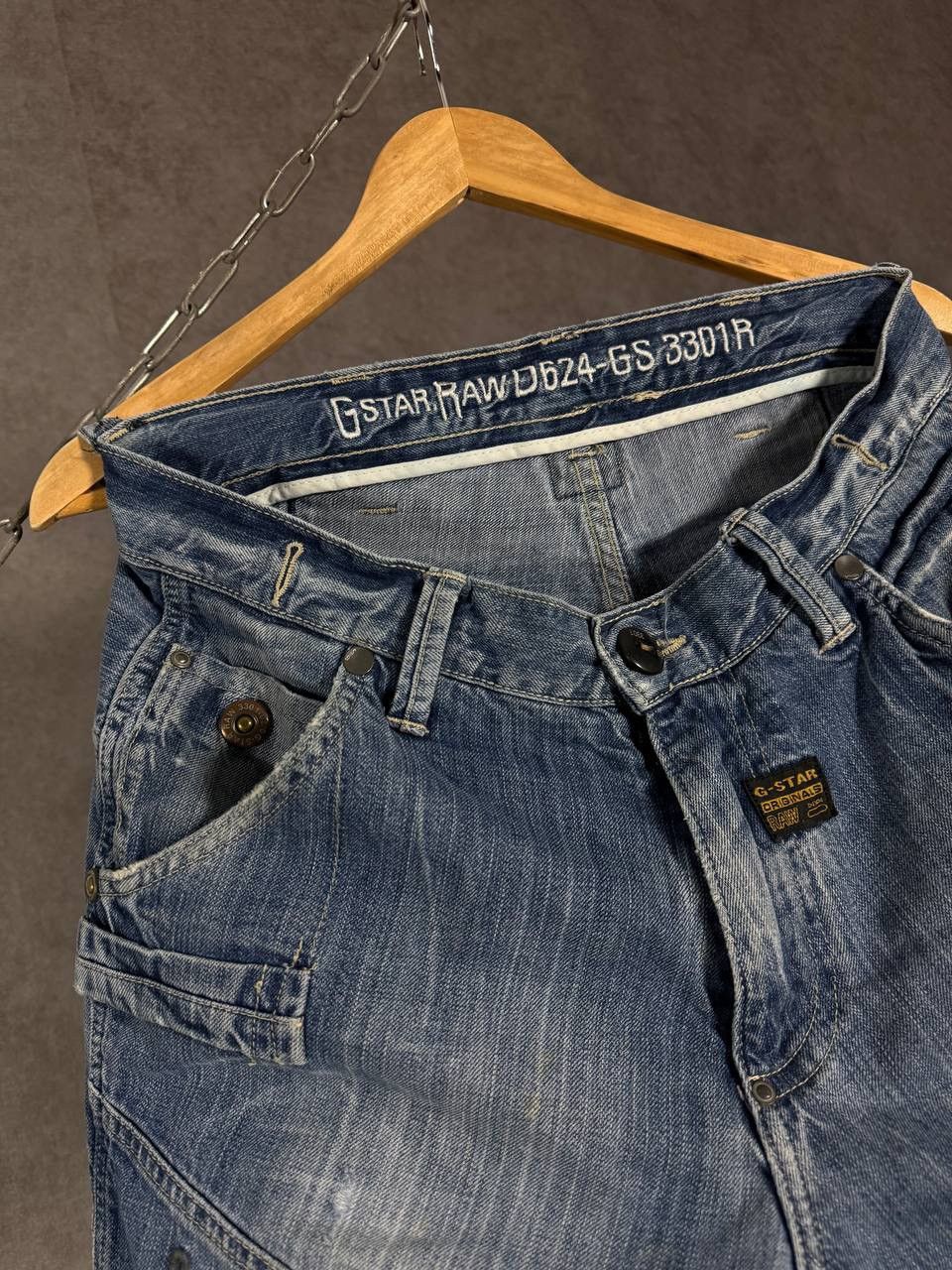 G-Star G Star Raw vintage designer biker jeans Size US 32 / EU 48 - 5 Thumbnail
