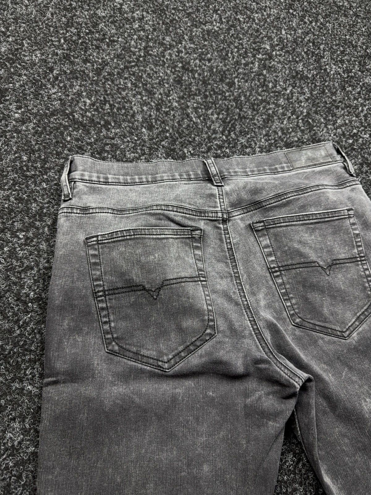 Diesel Luxury 00s Diesel D-Roisin Grey Wash Super Skinny Y2K Jeans Size 30" / US 8 / IT 44 - 15 Thumbnail