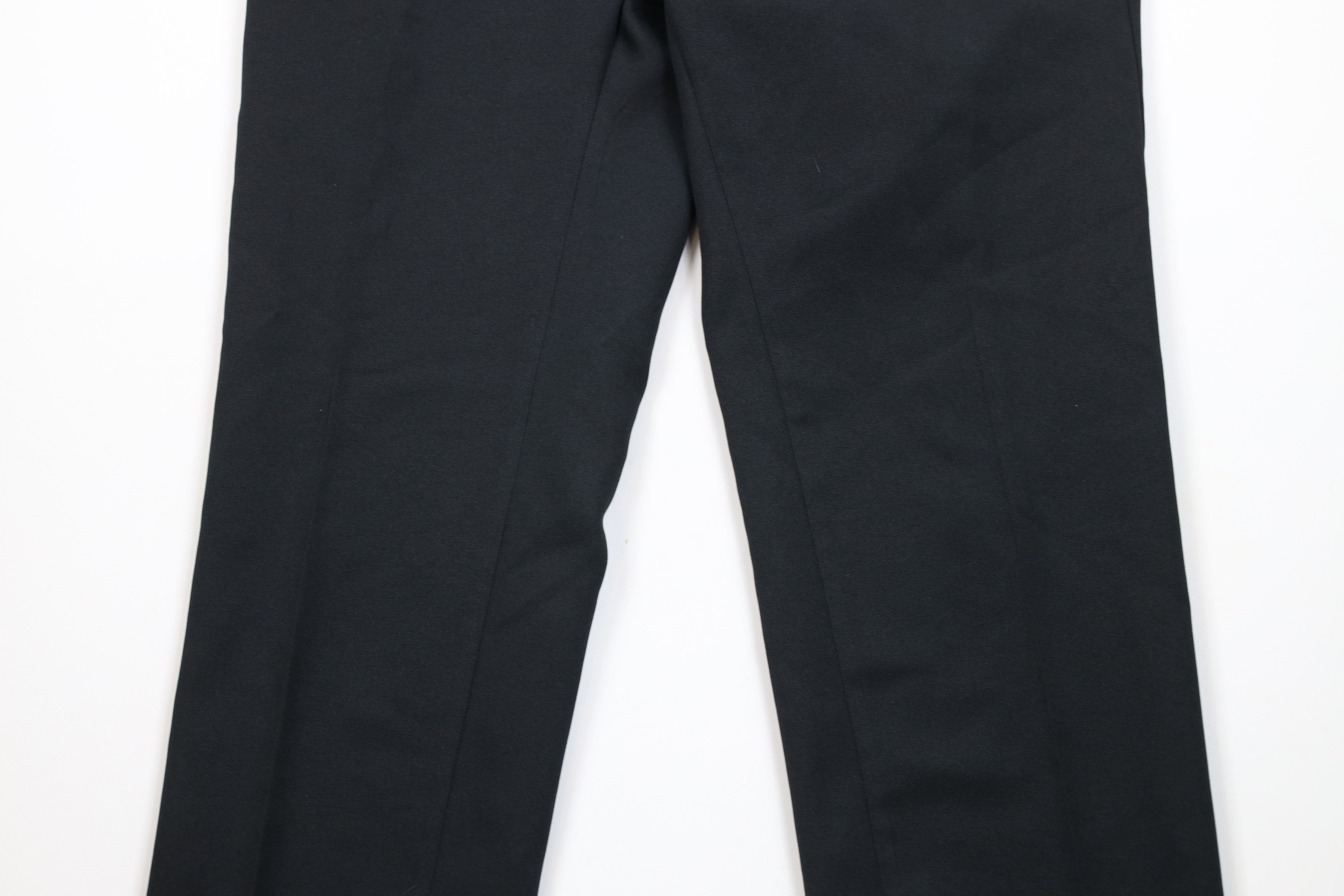 Vintage Vintage 70s Streetwear Knit Straight Leg Chino Pants Black Size US 36 / EU 52 - 3 Thumbnail
