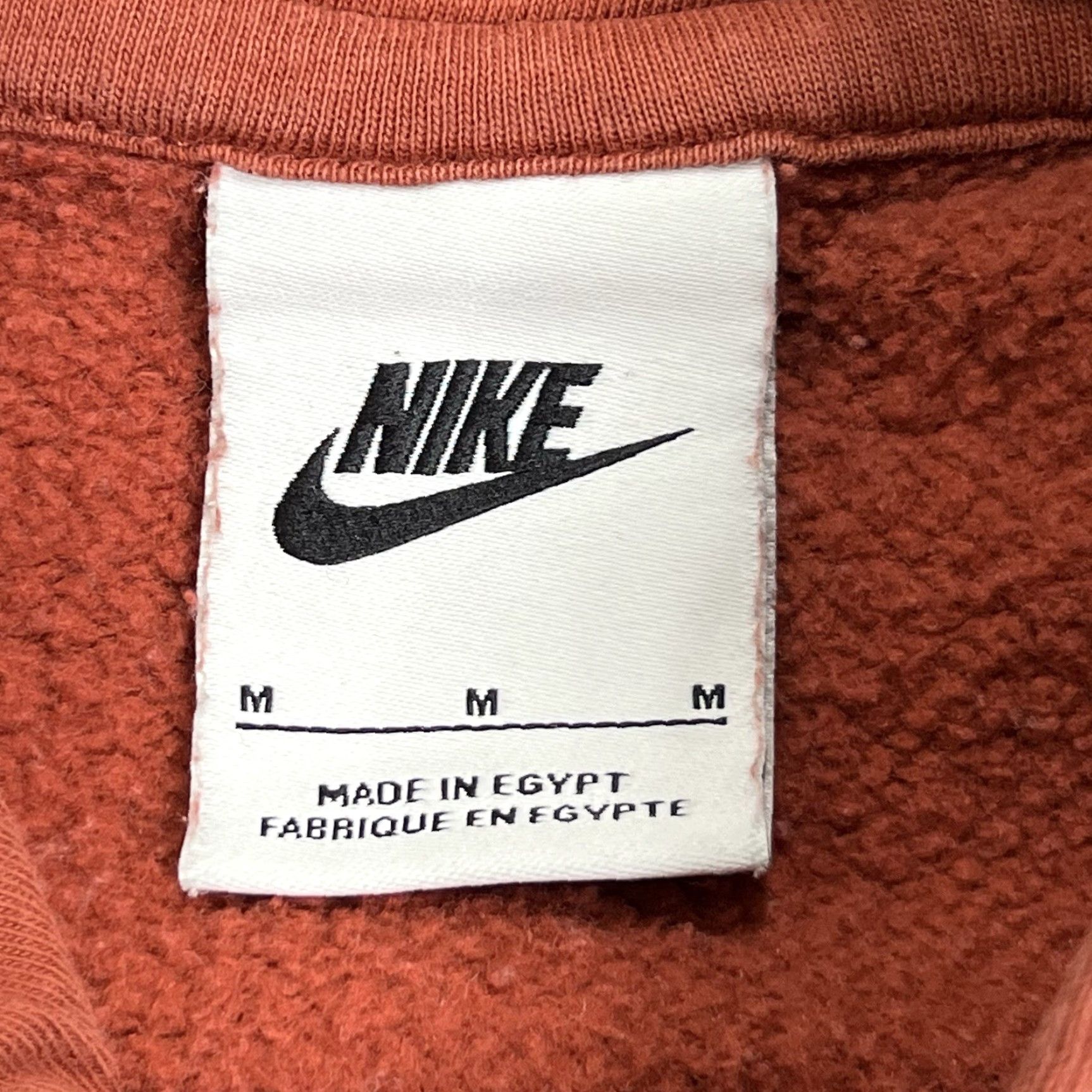 Nike Nike Hoodie Mens Med Sportswear Club Fleece Embroidery Sun Turtle Flower Rust Red Pullover Size US M / EU 48-50 / 2 - 4 Thumbnail