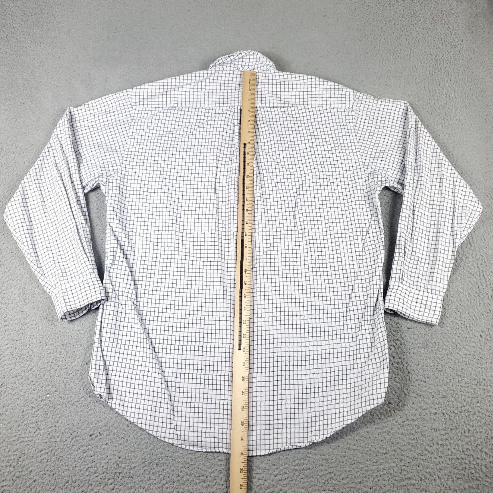 Tommy Hilfiger VINTAGE Tommy Hilfiger Shirt Mens Small White Blue Check Button Up Long Sleeve STAINED Size US S / EU 44-46 / 1 - 5 Thumbnail