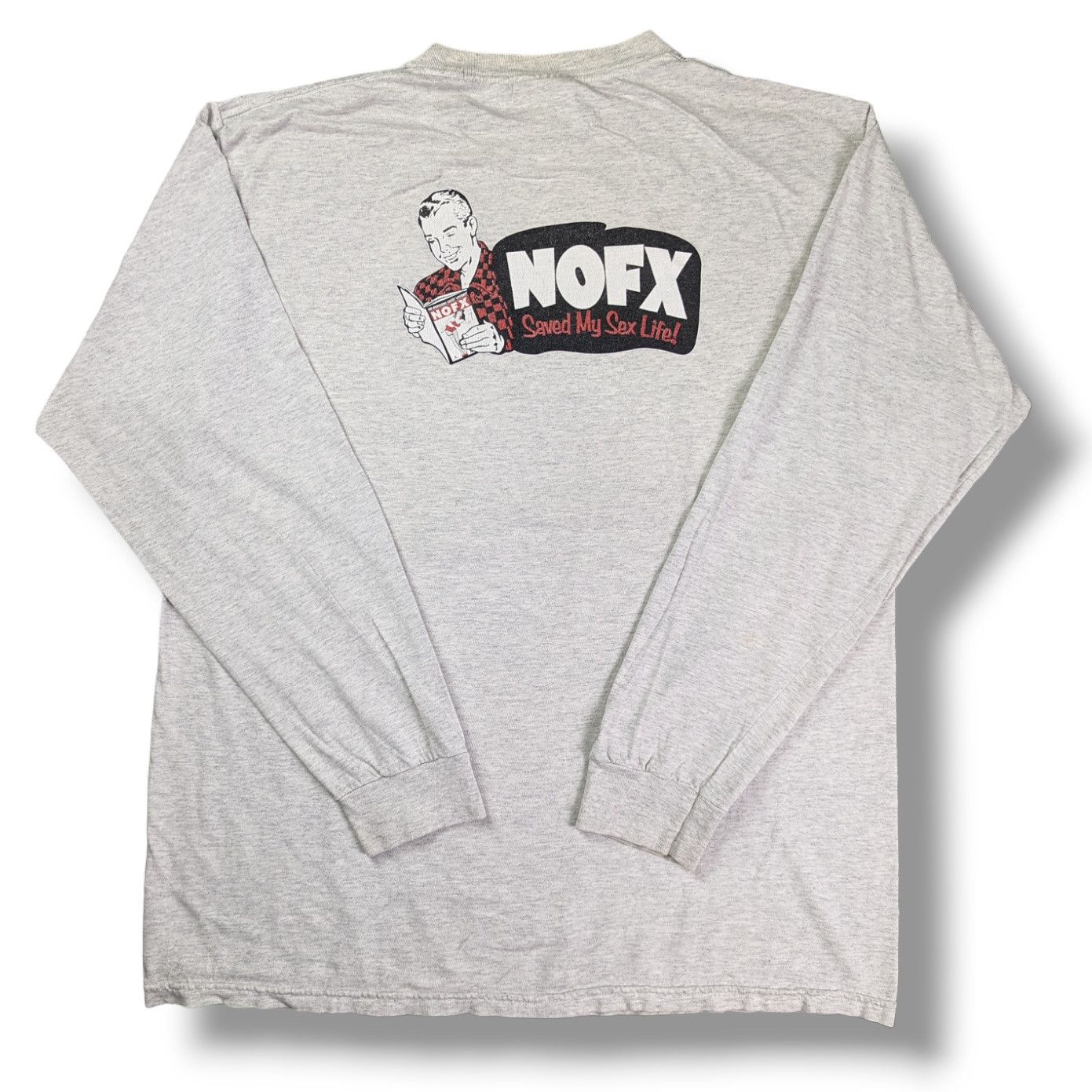 Band Tees × Vintage 90s NOFX Save My Sex Life LS Tee Punk Grunge Size US XL / EU 56 / 4 - 2 Thumbnail