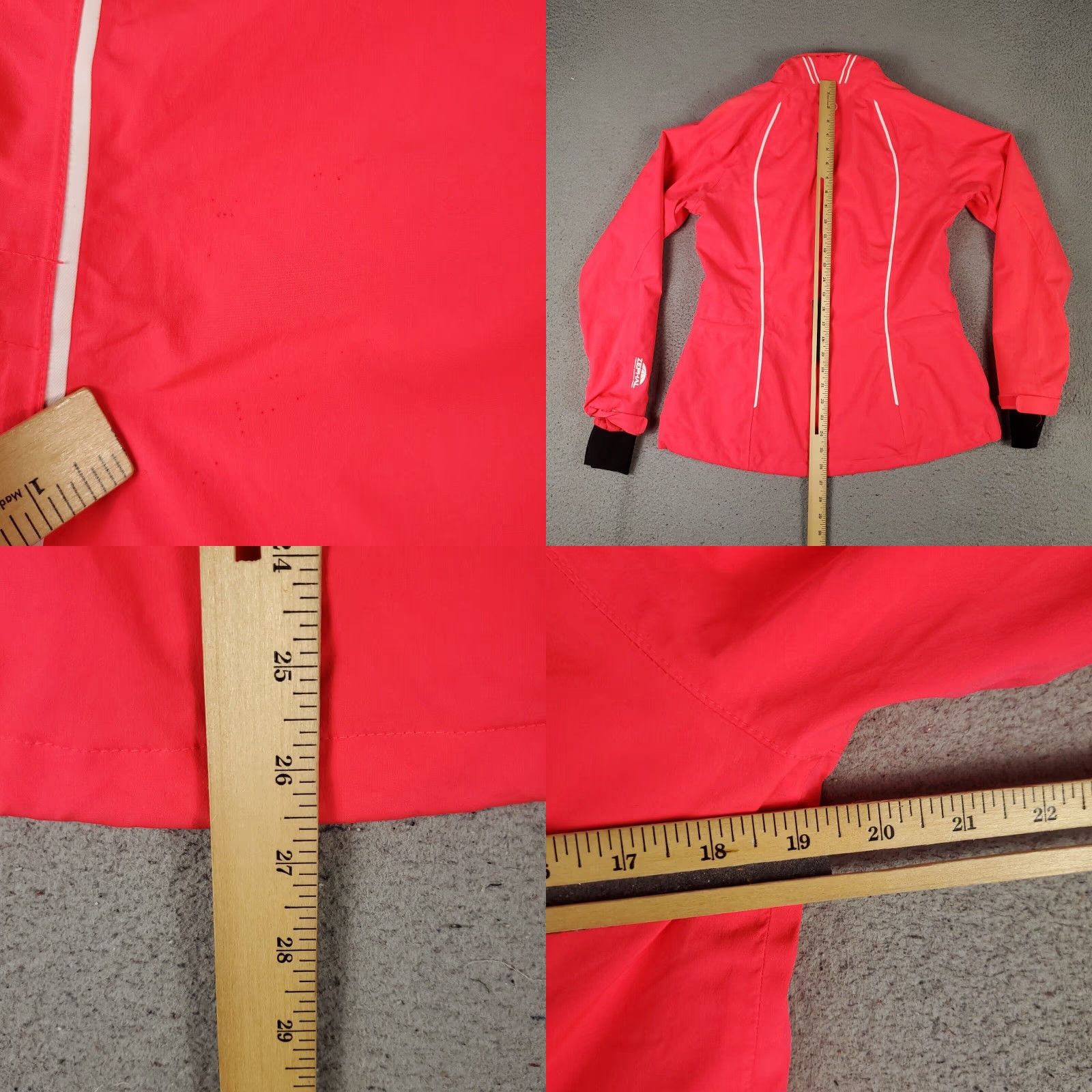 Pinko Sunice Jacket Womens Size Medium Neon Pink Zephal Typhoon Full Zip * Size M / US 6-8 / IT 42-44 - 8 Thumbnail