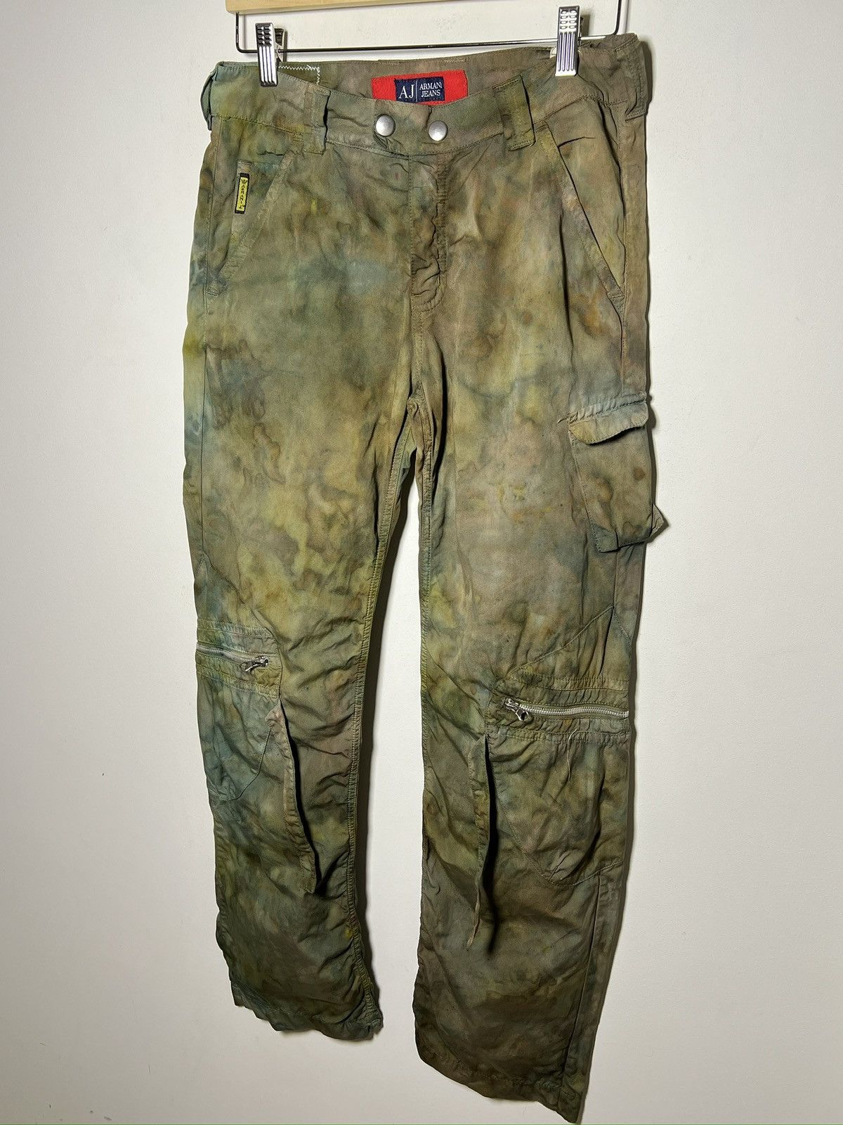 Giorgio Armani giorgio armani tie dye cargo camo multipocket army pants Size US 32 / EU 48 - 4 Thumbnail