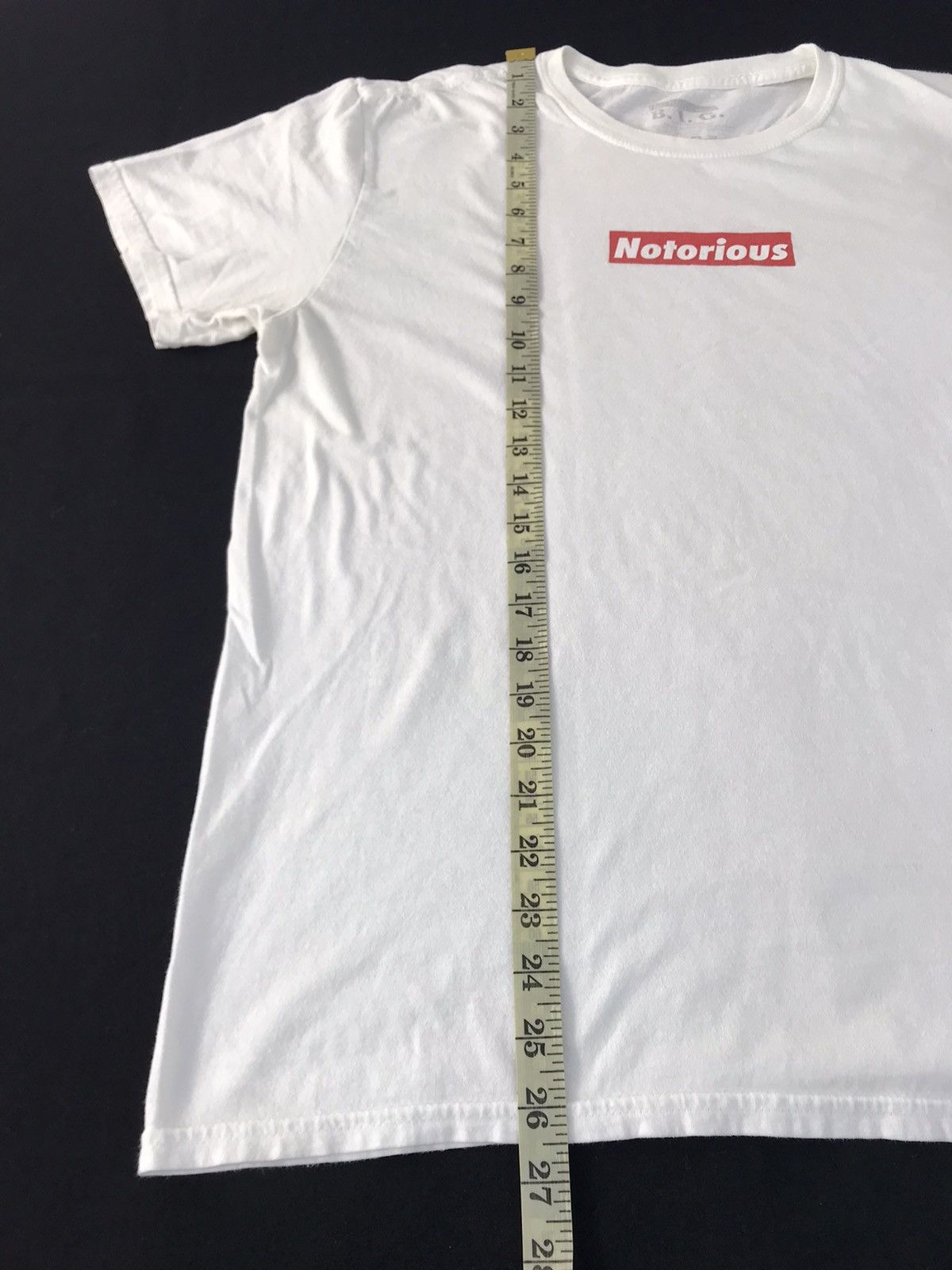 Rap Tees Notorious Big Biggie Small Rapper Spell Out Box Logo Tee Size US L / EU 52-54 / 3 - 7 Thumbnail