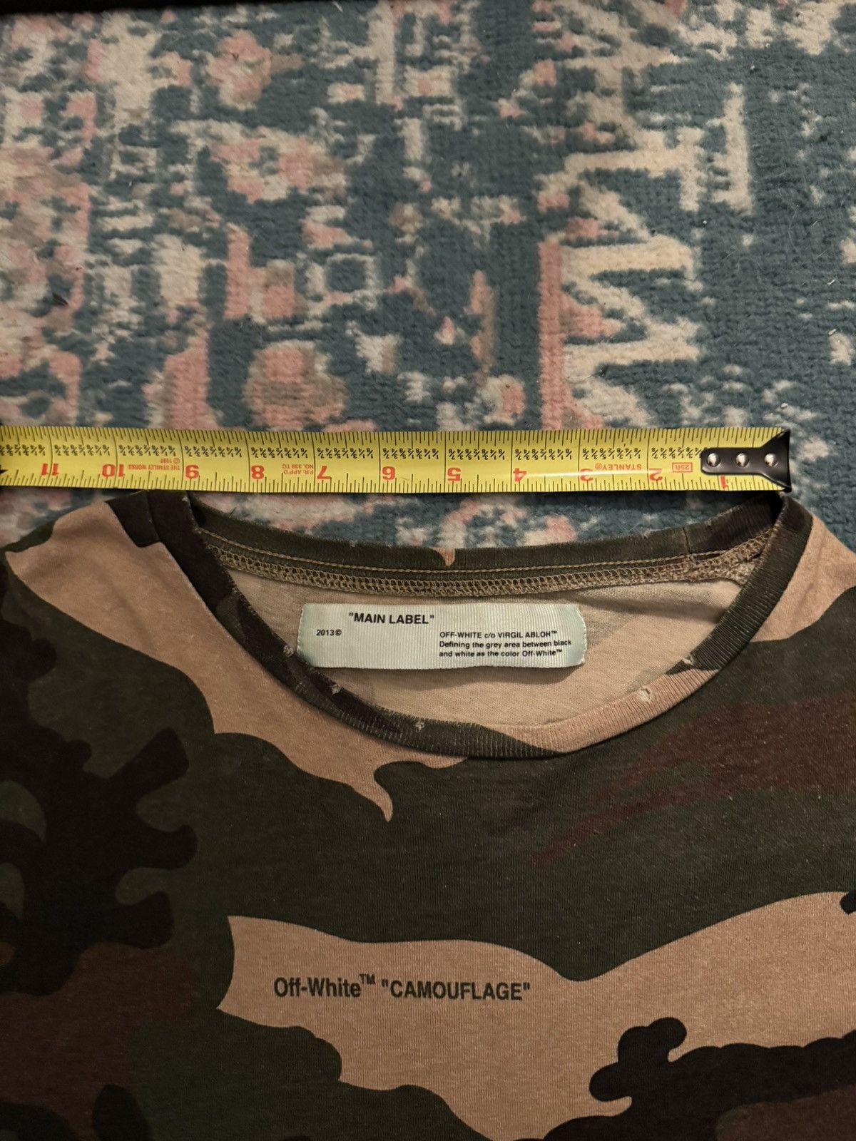Off-White Off White Camo Oversized Tee Size US S / EU 44-46 / 1 - 5 Thumbnail