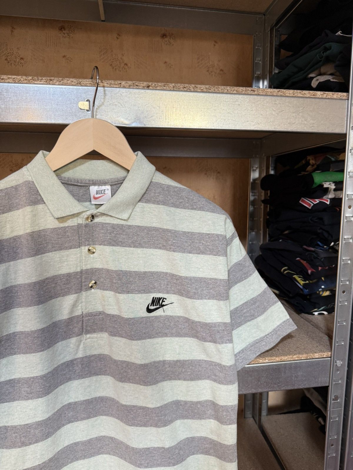 Nike × Vintage 🇺🇸 Vintage 90s Nike Polo T-shirt Made In USA Y2K Hype Size US M / EU 48-50 / 2 - 3 Thumbnail