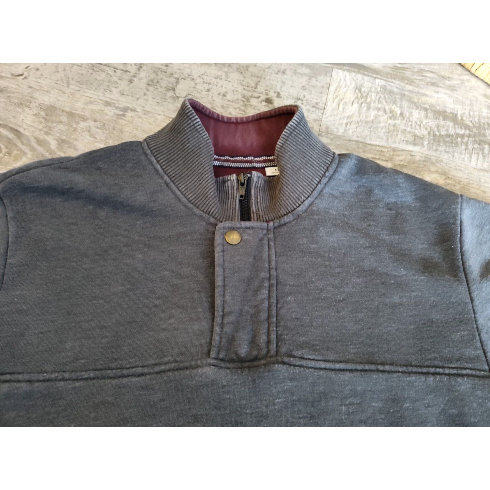 Orvis Orvis Men’s Pullover Sweatshirt Gray 1/4 Zip Snap Button L Fleece Lined Mock Neck Outdoorsmen Mens Size Large Size US L / EU 52-54 / 3 - 5 Thumbnail