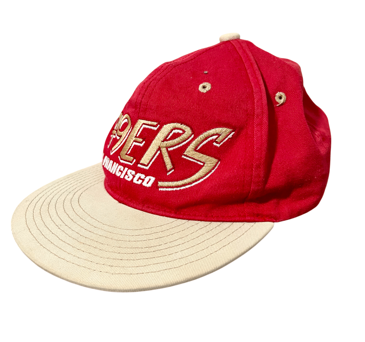 NFL San Francisco 49ers NFL Red & Gold Vintage 90s Snapback Hat Size ONE SIZE - 2 Thumbnail