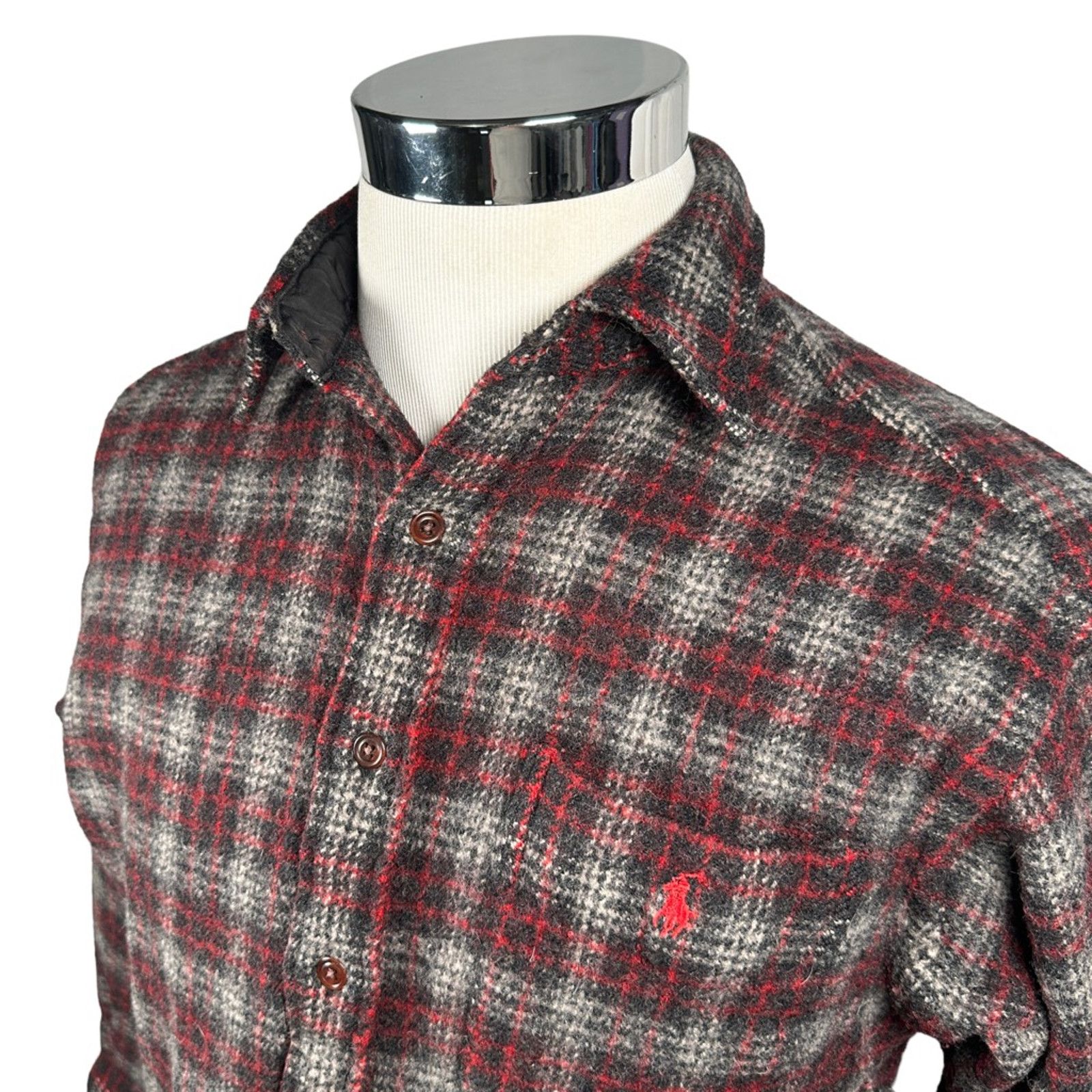 Polo Ralph Lauren Polo Ralph Lauren Lowell Tweed Shirt Vintage Flannel XS Size US XS / EU 42 / 0 - 3 Thumbnail