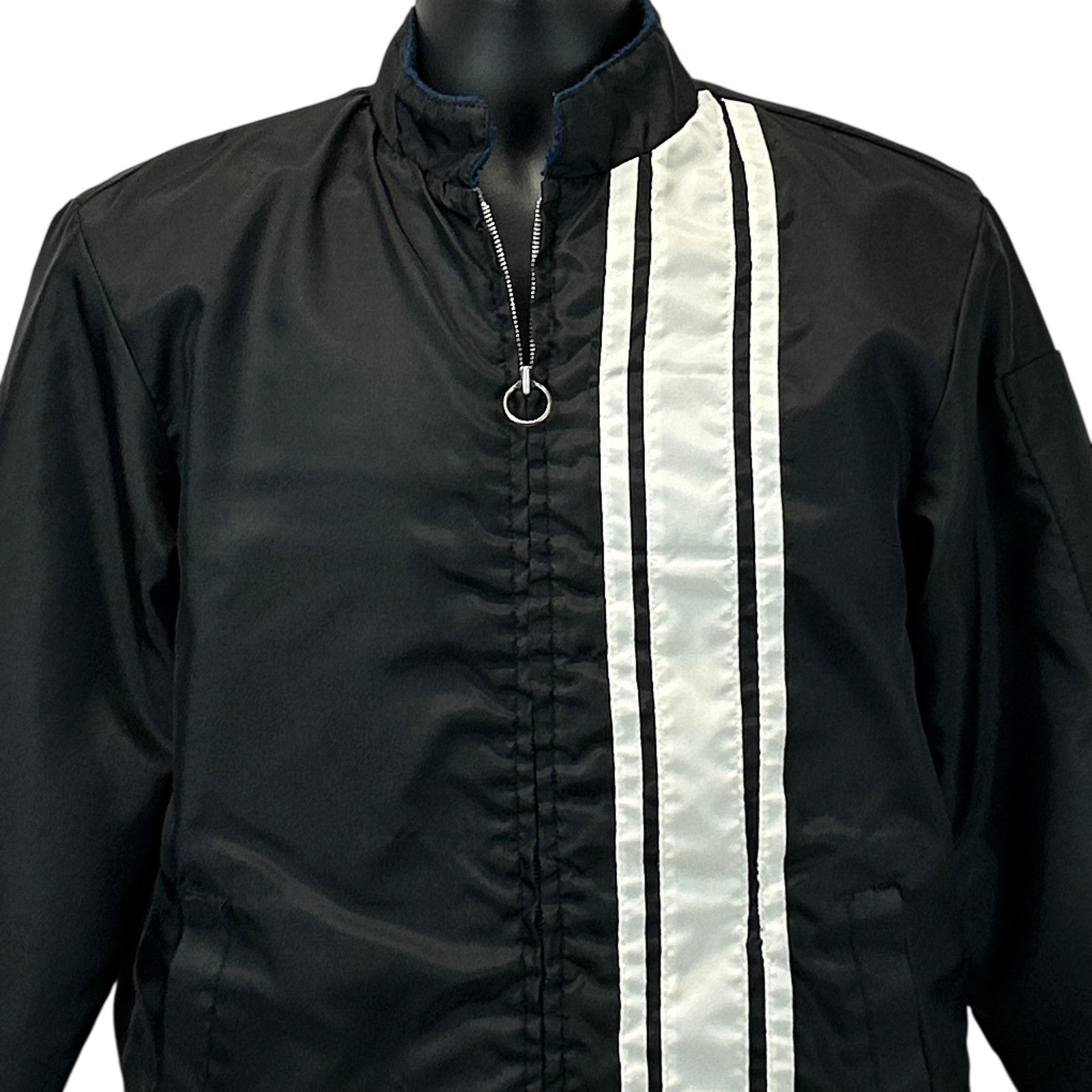 Vintage Vintage 70s Mel Nick Satin Racing Jacket Mens S Small Black ...