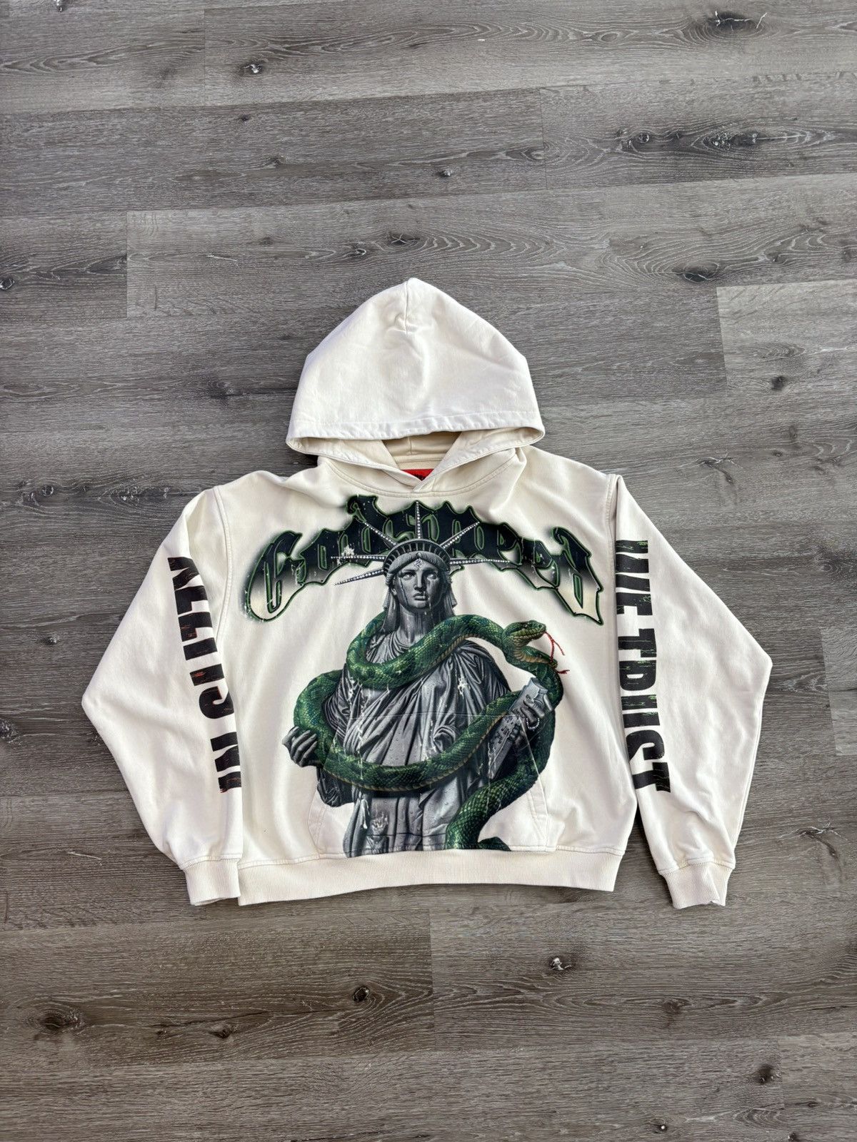 Godspeed Godspeed x Slizzy “Top 5 Slizzy” VVS Hoodie (Bone) Size US M / EU 48-50 / 2 - 1 Thumbnail
