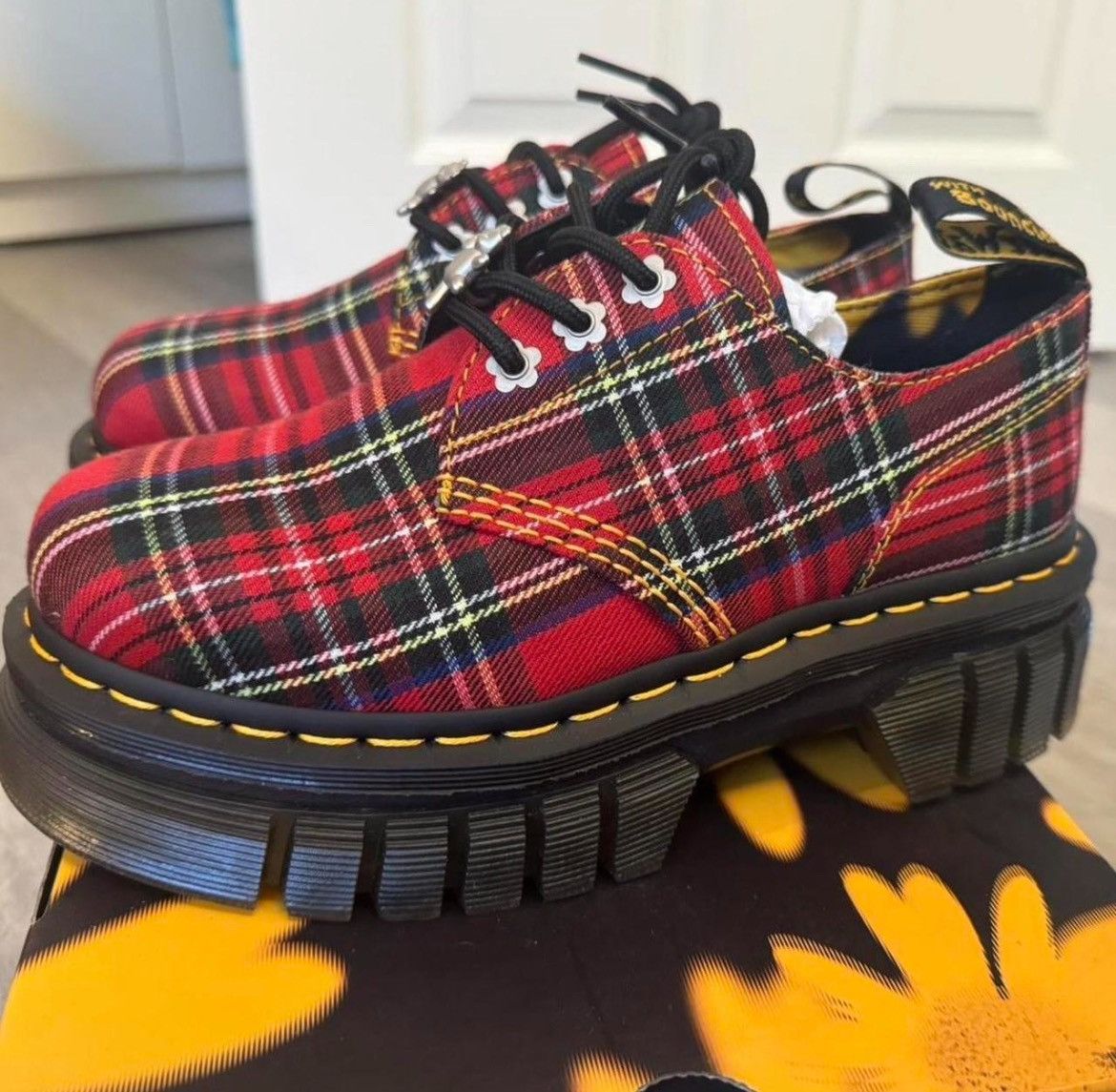 Dr martens tartan clearance