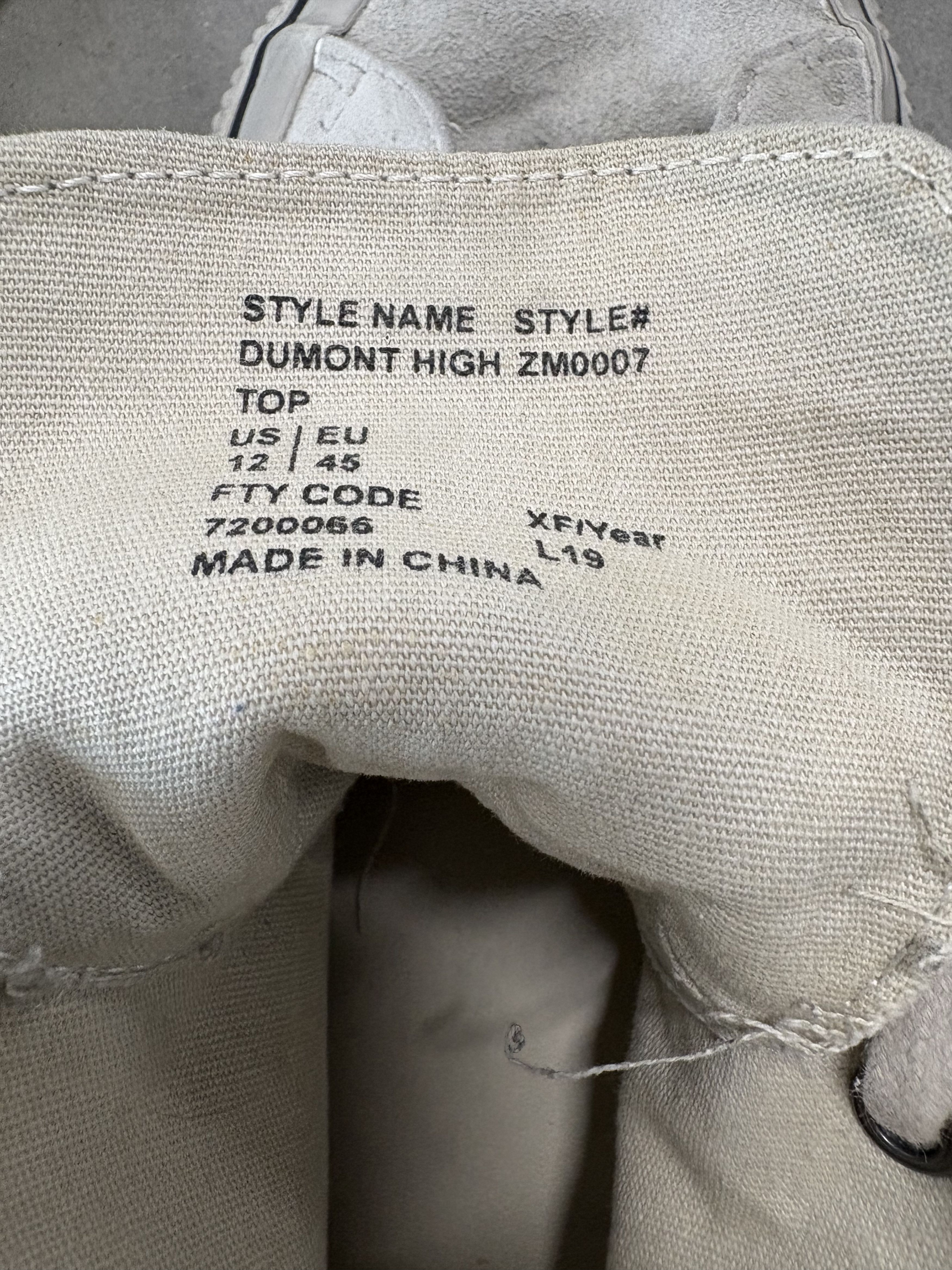 Allsaints AllSaints Dumont White Chalk High Tops Size US 12 / EU 45 - 7 Thumbnail