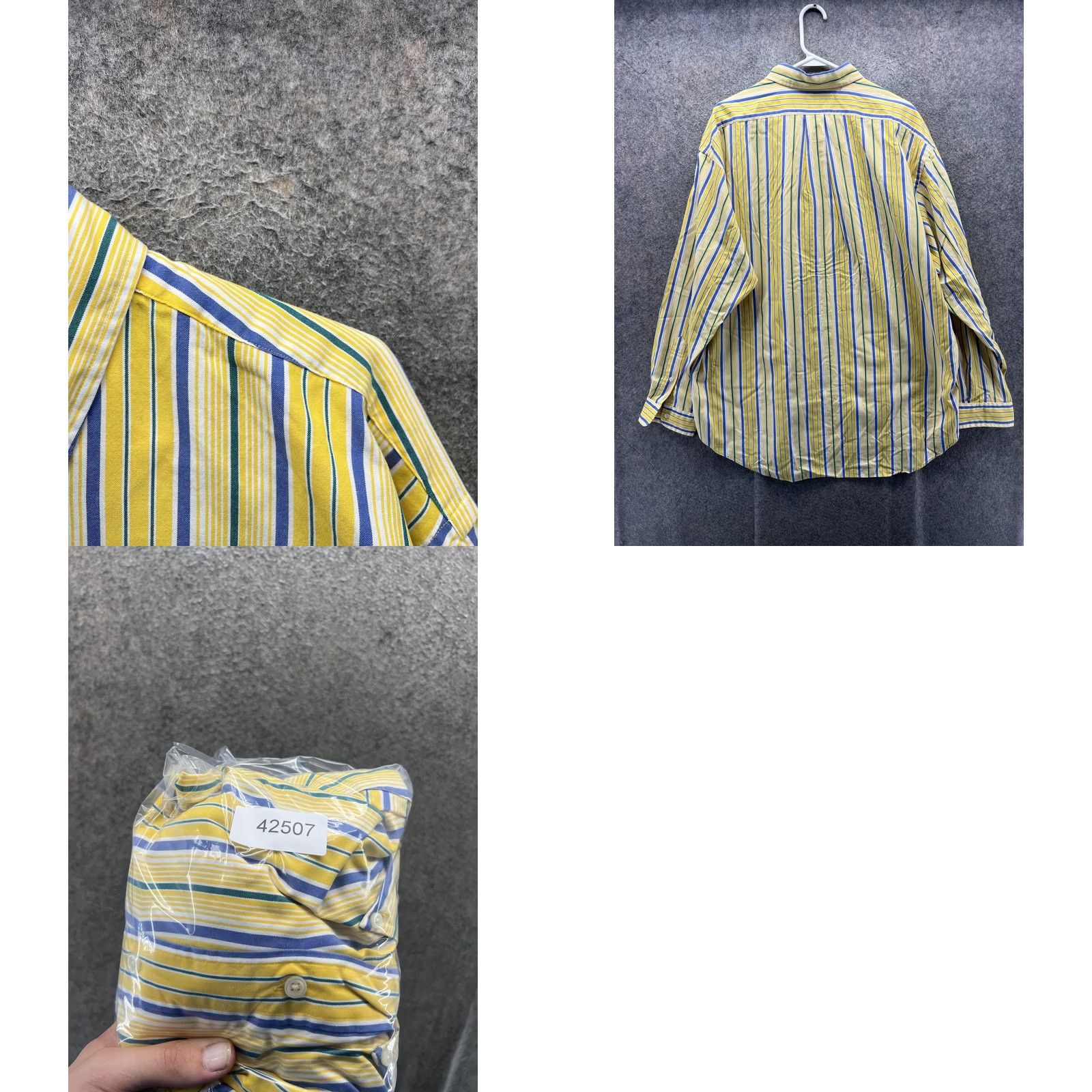Ralph Lauren Ralph Lauren Shirt Mens XL Multicolor Stripe Button-Down Collar Long Sleeve Casual Blake Size US XL / EU 56 / 4 - 8 Thumbnail