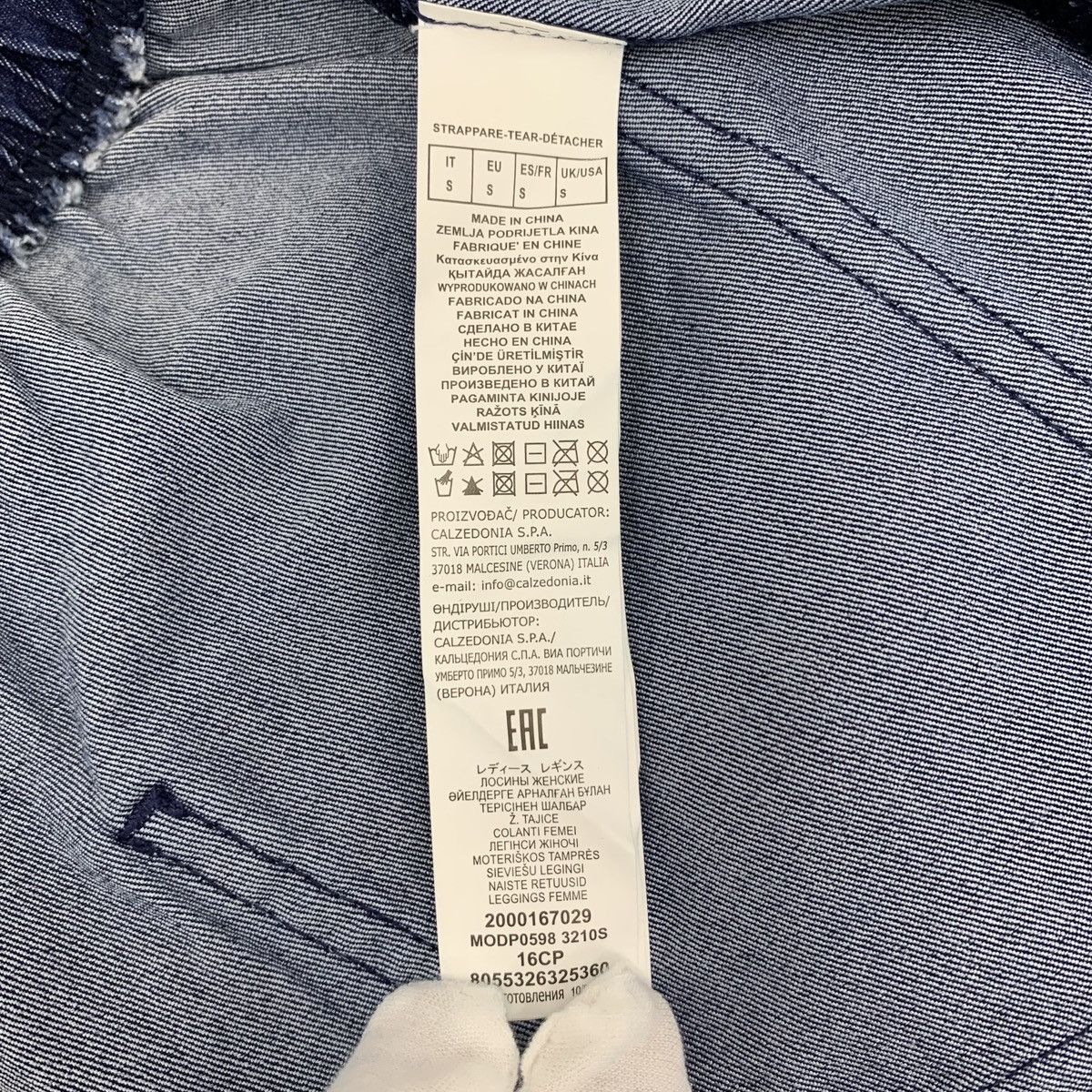 Calzedonia Calzedonia Dark Blue Letter Badge Cotton Denim Pants K26WX Size US 32 / EU 48 - 8 Thumbnail