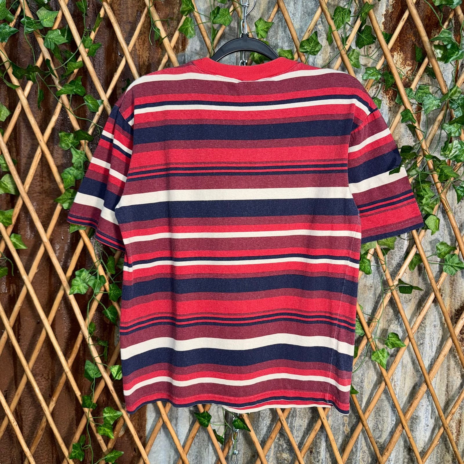UNIONBAY Vintage Y2K union Bay embroider essential stripe 90s t-shirt Size US M / EU 48-50 / 2 - 2 Thumbnail
