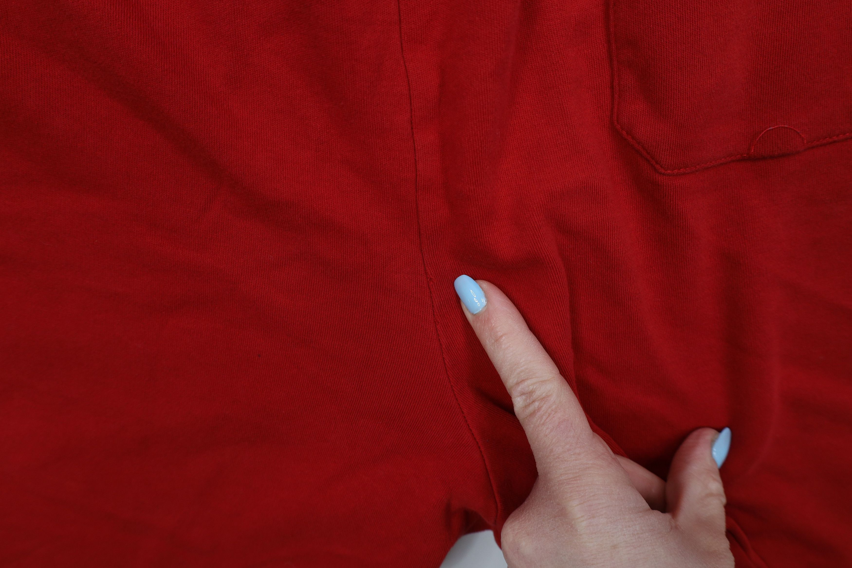 Polo Ralph Lauren Vintage Y2K Ralph Lauren Faded Knit Above Knee Shorts Red Size US 38 / EU 54 - 13 Thumbnail