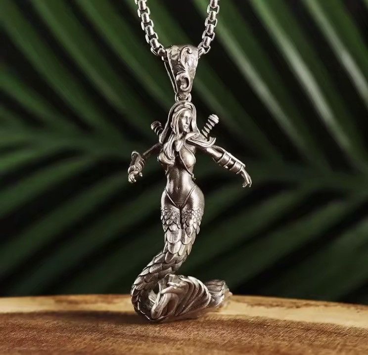 Jewelry Mermaid Necklace Punk Chain Size ONE SIZE - 1 Thumbnail