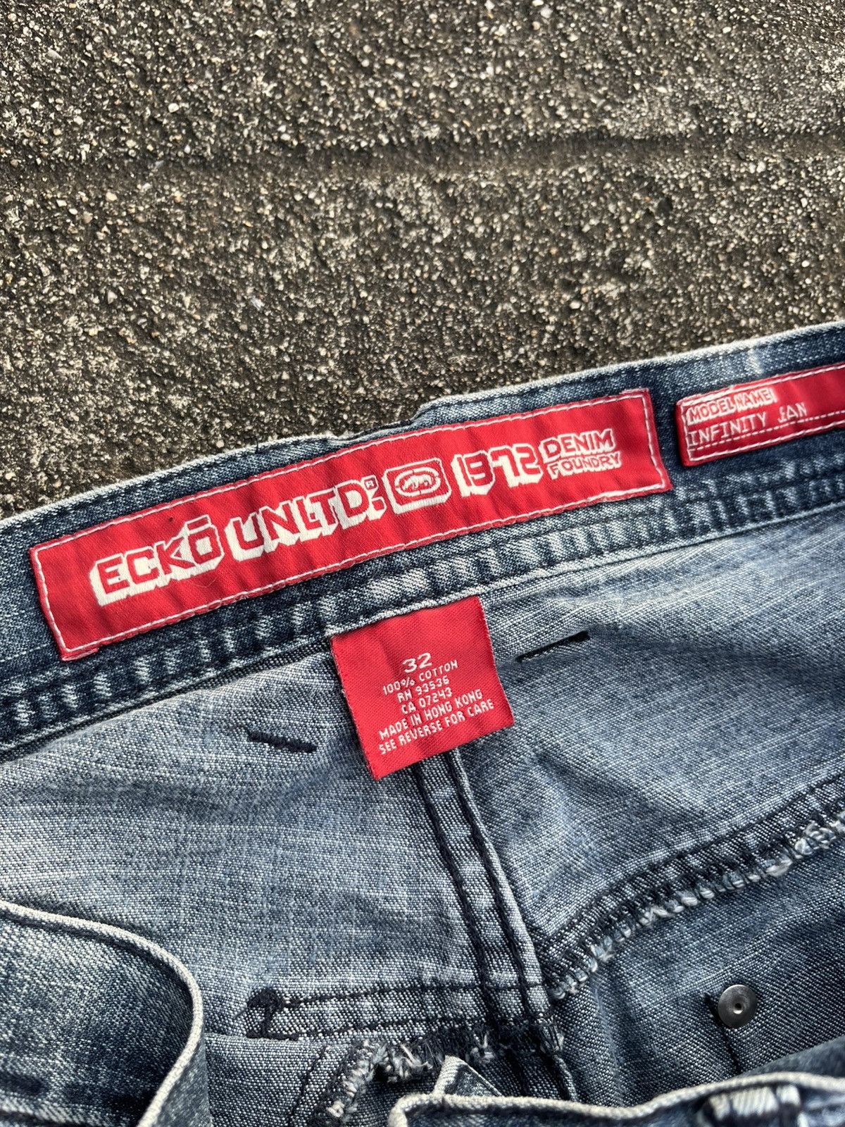 Ecko Unltd. × Vintage Distressed Jeans Ecko unltd style loose fit Size US 34 / EU 50 - 5 Thumbnail