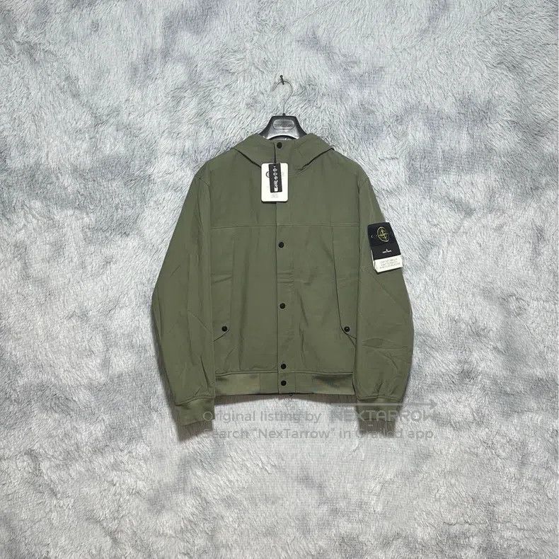 Stone Island Stone Island Softshell Waterproof Jacket, Hooded, Military Size US L / EU 52-54 / 3 - 1 Thumbnail