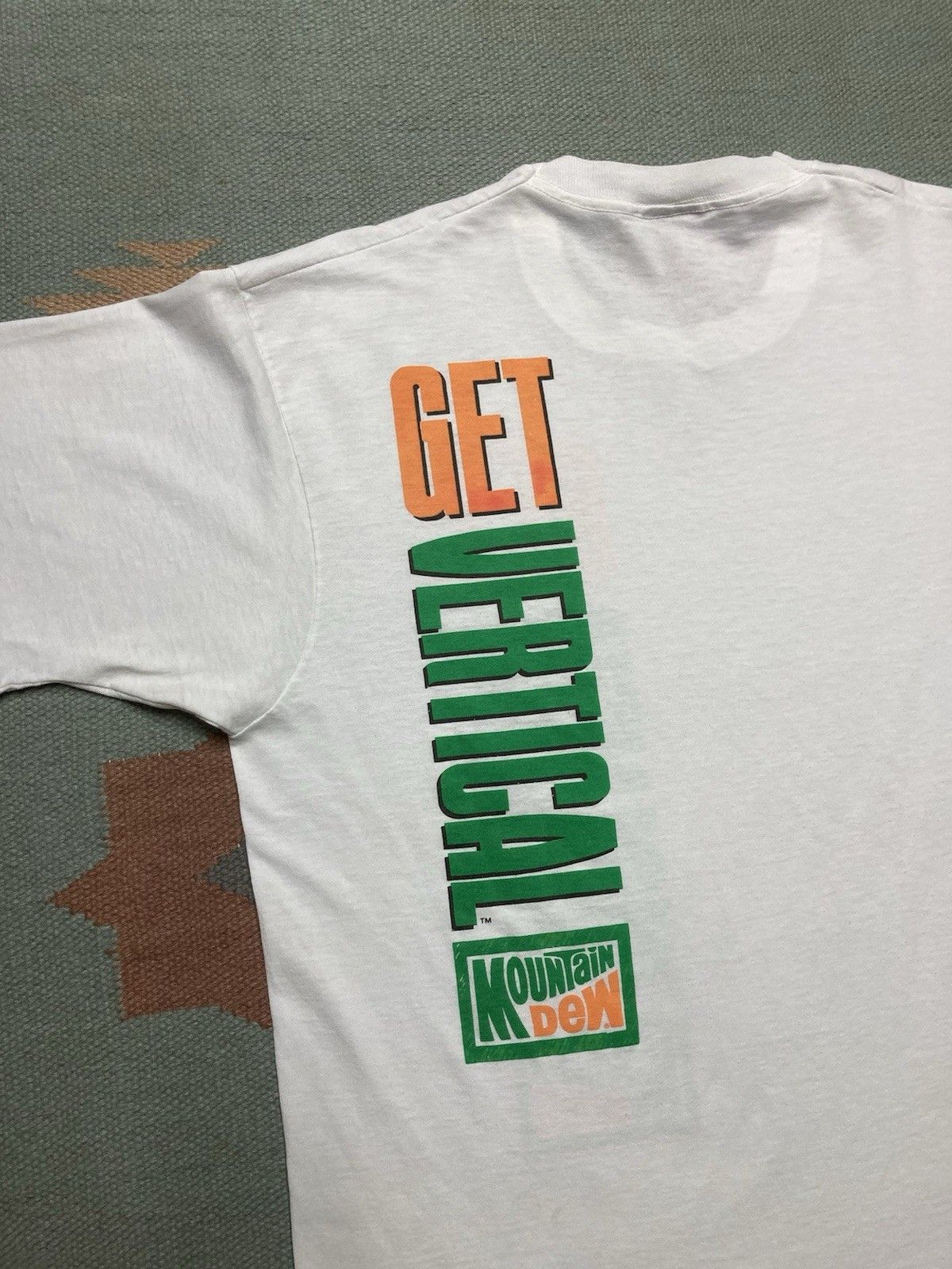 Vintage 90s t shirt Mountain Dew get vertical soda single stitch XL Size US XL / EU 56 / 4 - 7 Thumbnail