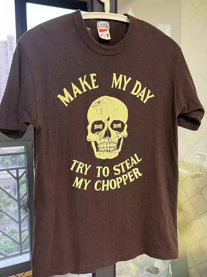 image of Freewheelers 2021 Locomotive Theme Skeleton T in Brown, Men's (Size Medium)